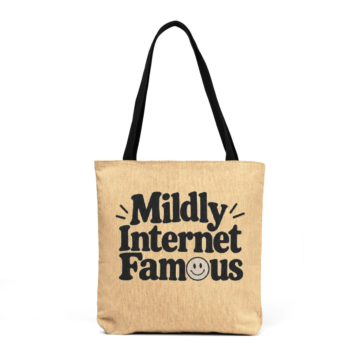 Mildly Internet Famous Woven Tote Bag | Funny Social Media & Creator Gift