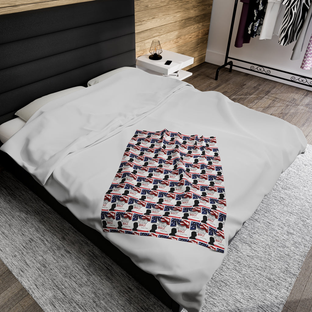Trump: Think Big Velveteen Plush Blanket