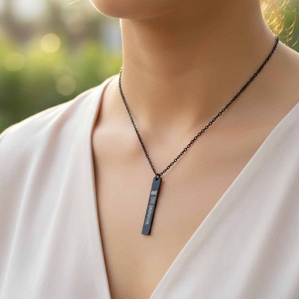 Winning Big Vertical Bar Necklace | Sassy Political Statement (No Names Needed)
