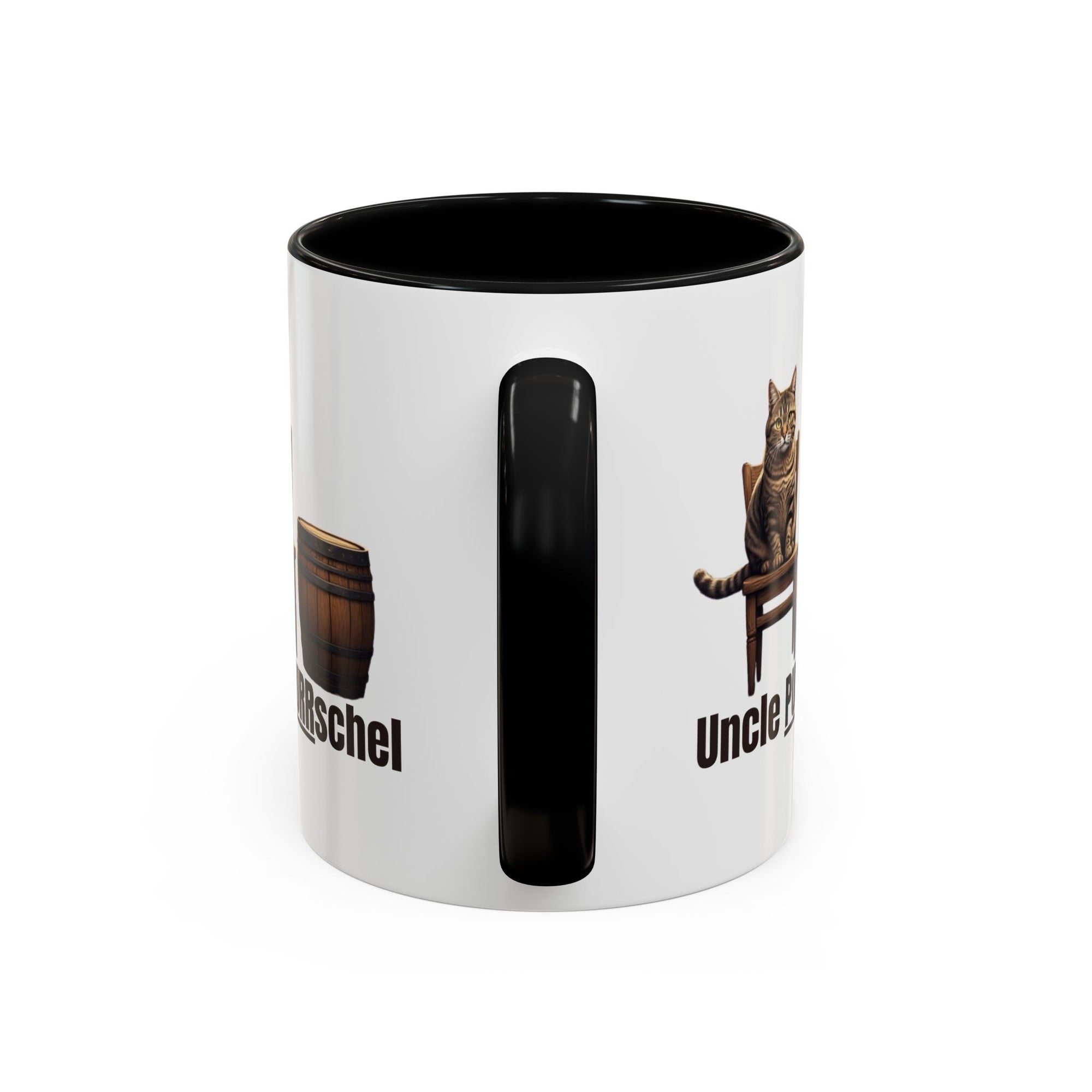 Humorous Uncle Purrschel Cat Accent Coffee Mug