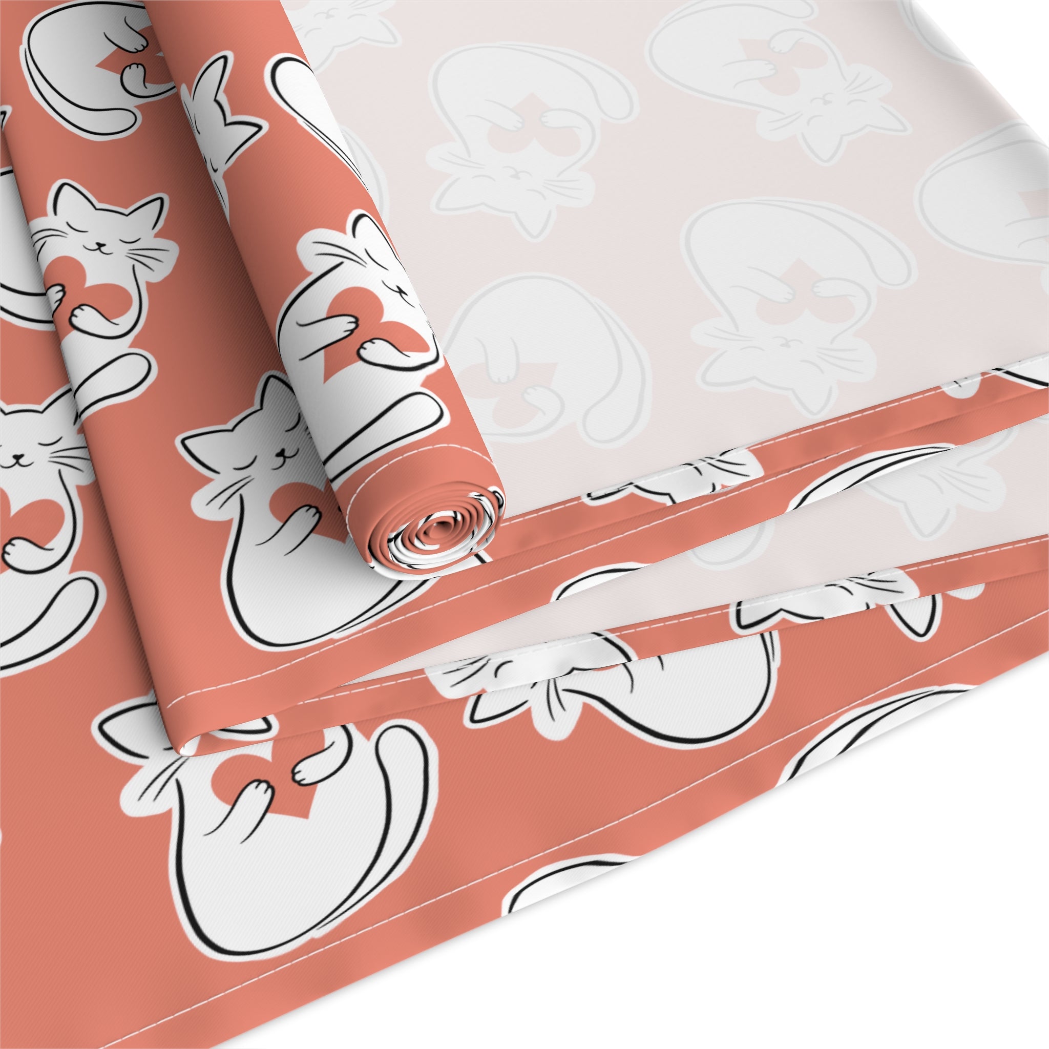 Heart Cat Table Runner – Sweet, Bold, and Slightly Extra
