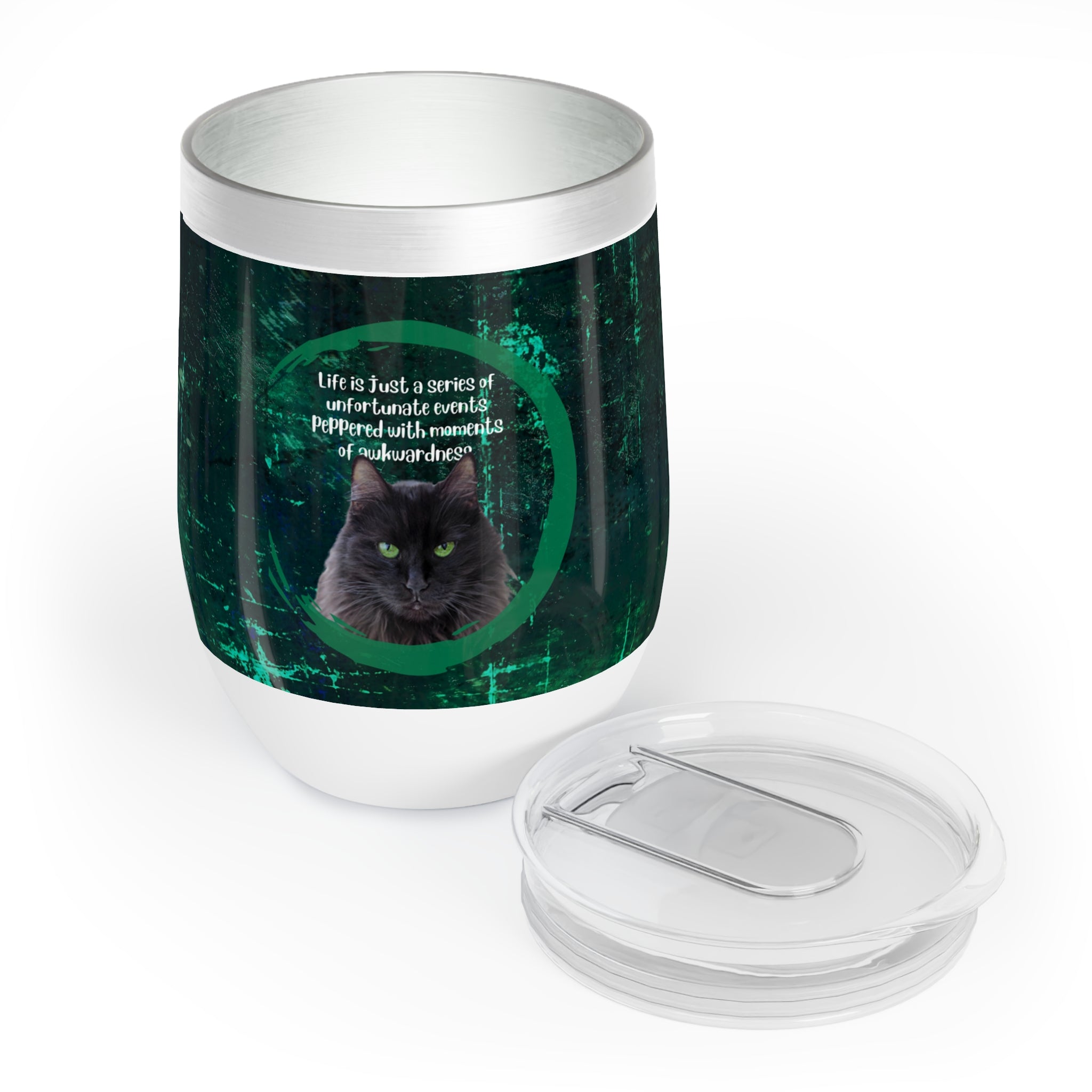 Photo depicting the ​Awkwardness Chill Wine Tumbler from EpiAl's Shop.