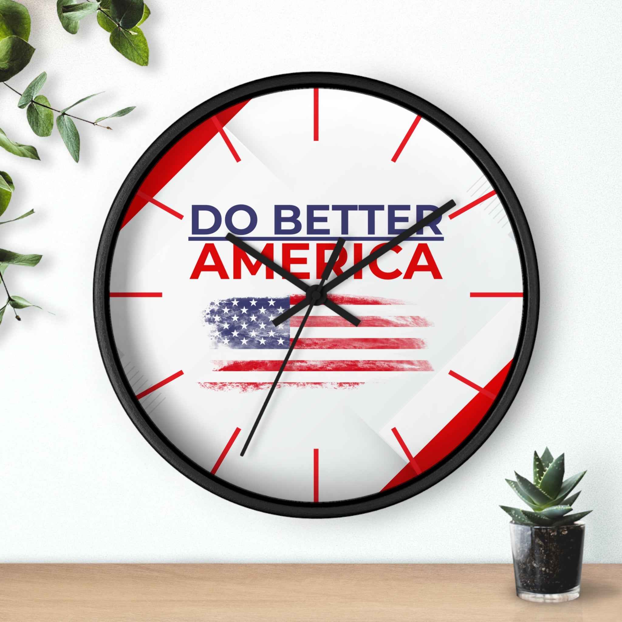 Do Better America Patriotic Silent Wall Clock – 10