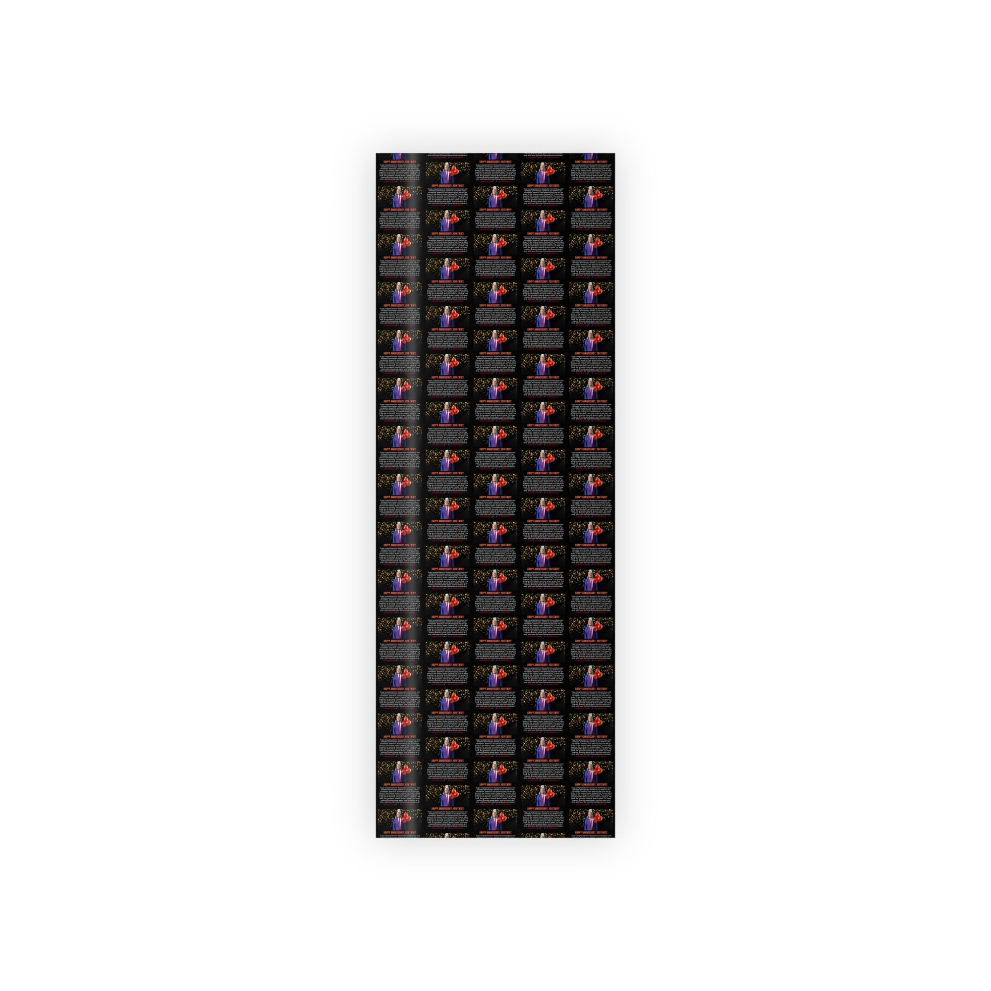 Trump Happy Anniversary Gift Wrapping Paper Rolls, 1pc