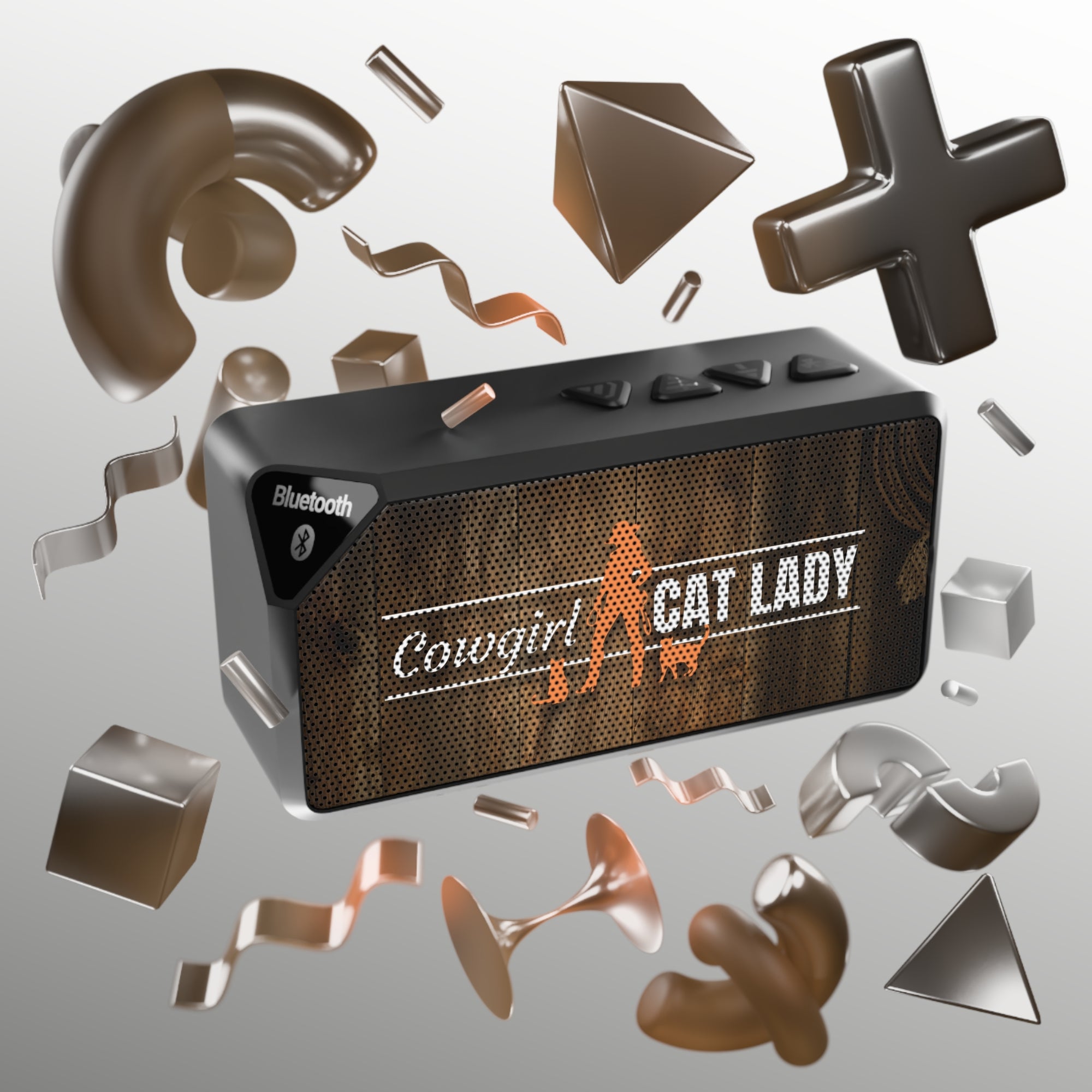 Cowgirl Cat Lady Jabba Bluetooth Speaker