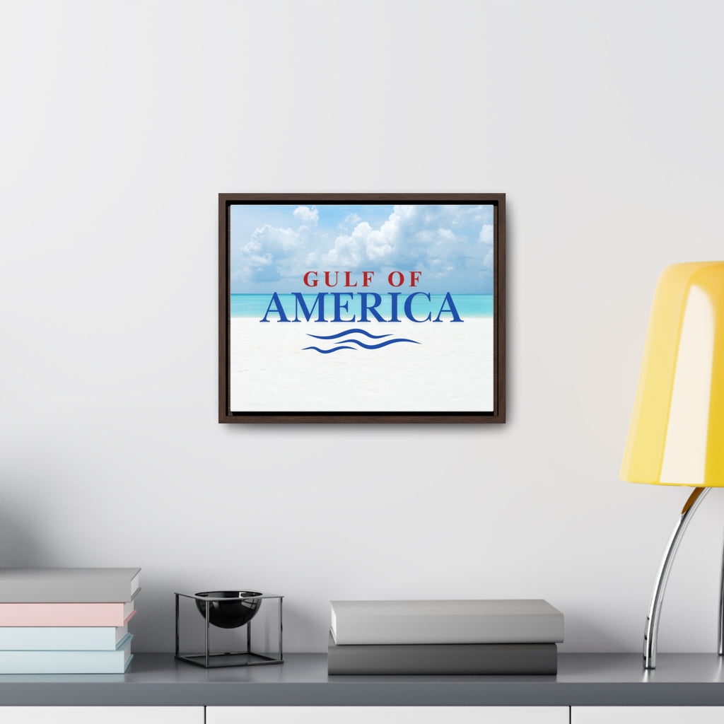 American Gulf Canvas Wrap - Coastal Wall Art for Beach Lovers