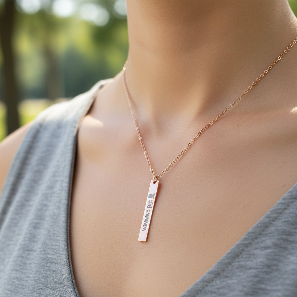 Winning Big Vertical Bar Necklace | Sassy Political Statement (No Names Needed)