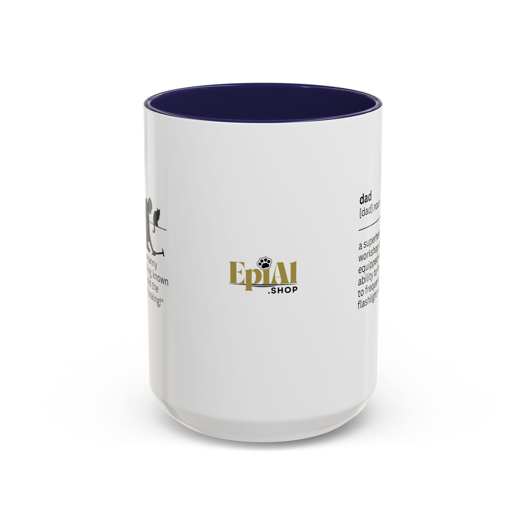 Dad Flashlight Accent Coffee Mug - Perfect Gift for Dads