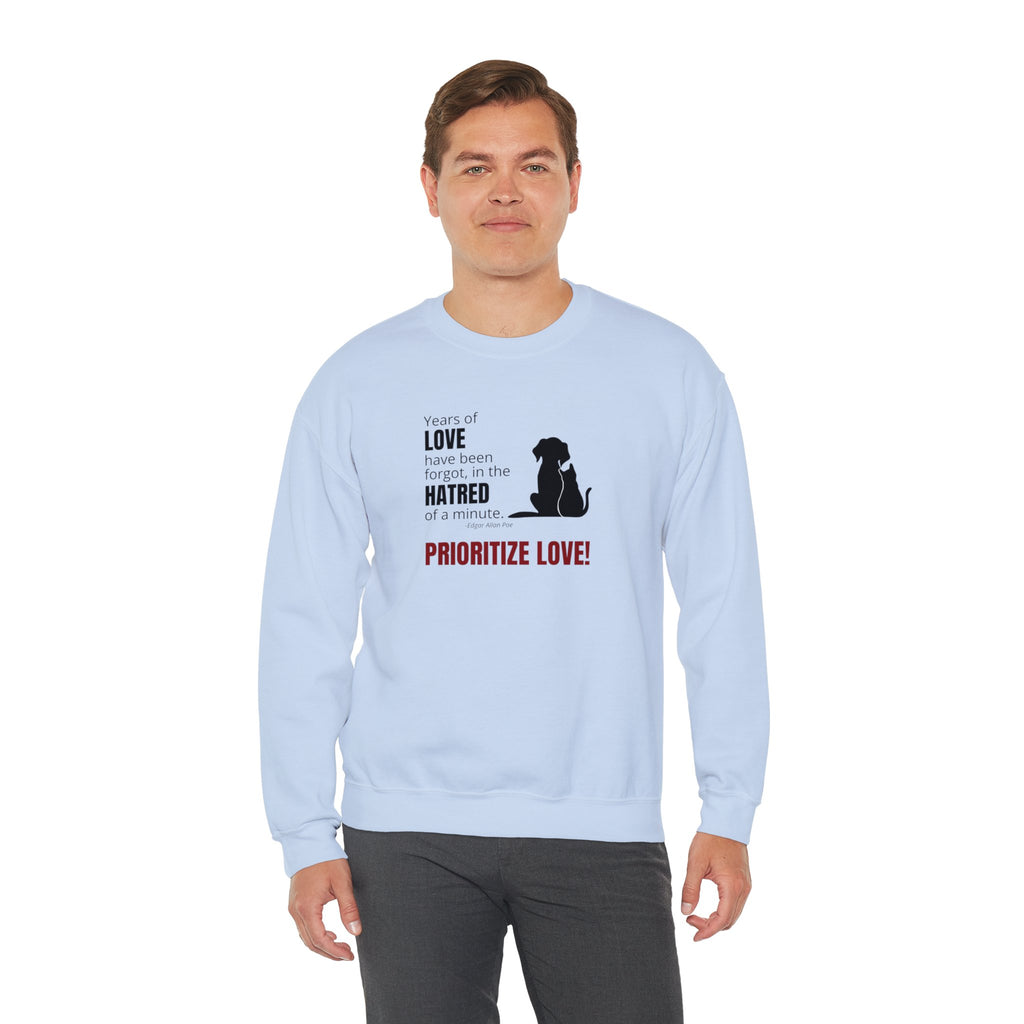 Prioritize Love Unisex Heavy Blend™ Crewneck Sweatshirt