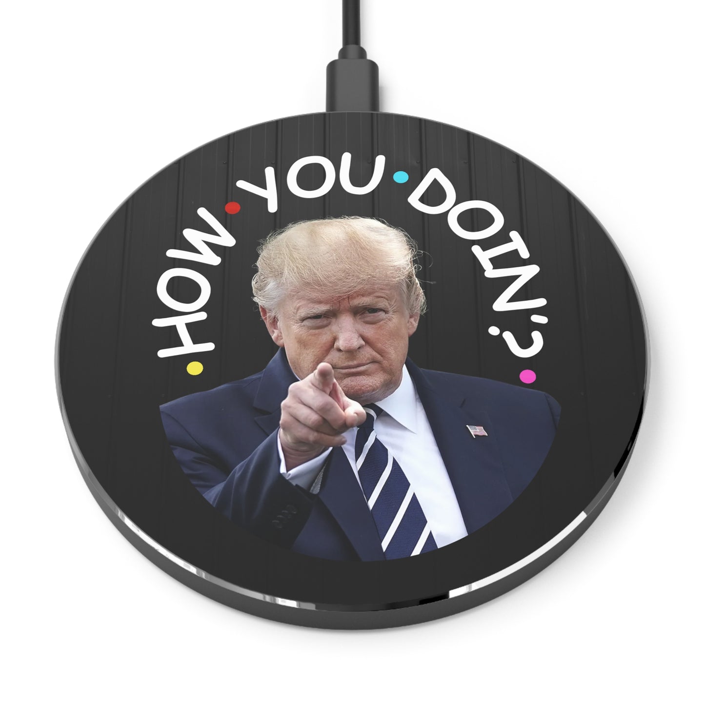 Funny Wireless Charger - 'How You Doin'?' Design