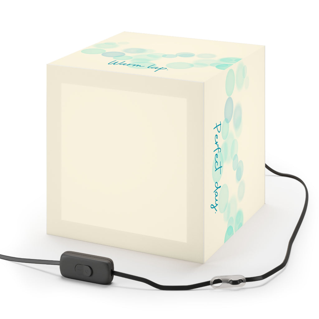 Soft Paws Perfect Day Cat Cube Lamp – Cozy Cat Lover Accent Light