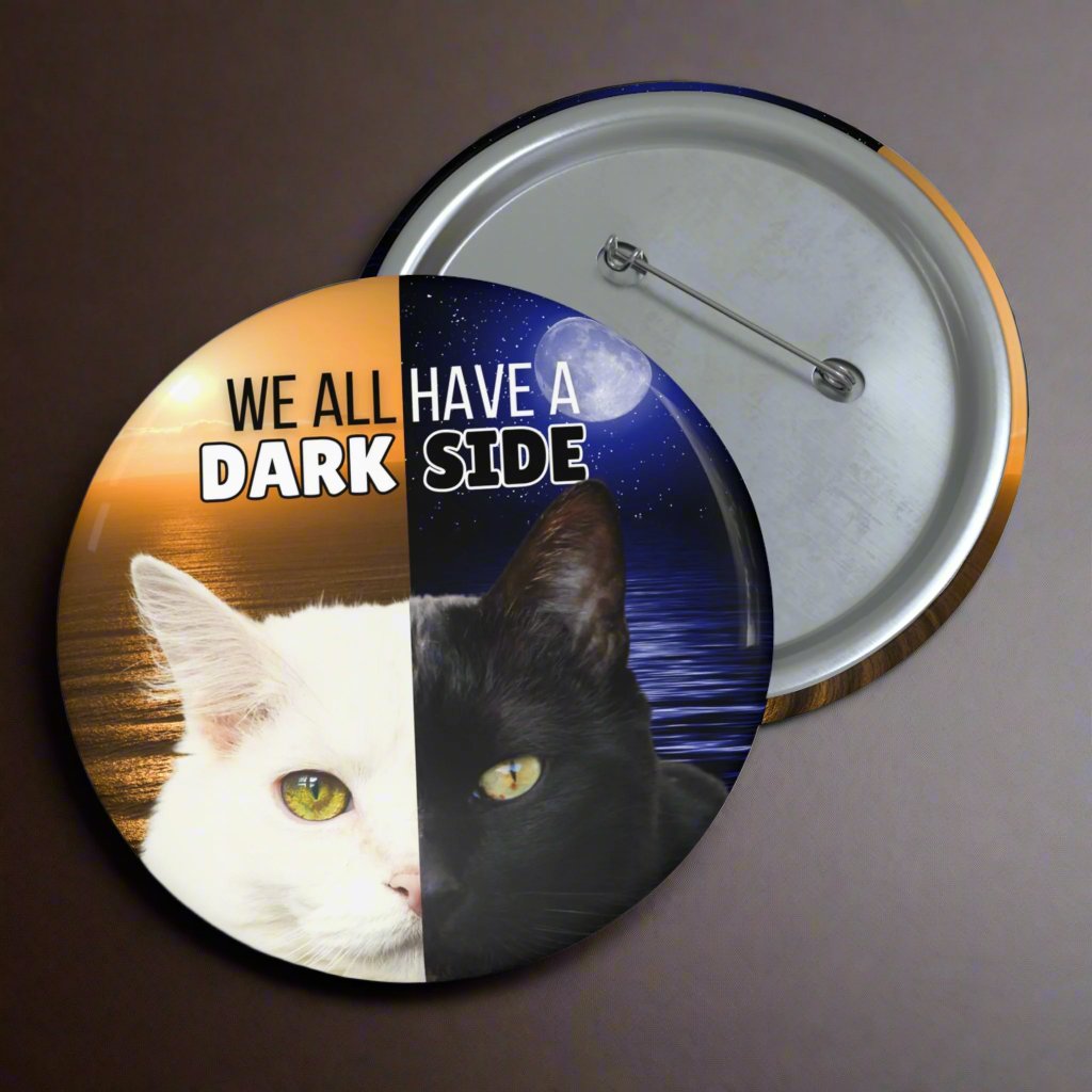 Photo depicting the ​Dark Side Pin Buttons from EpiAl's Shop.