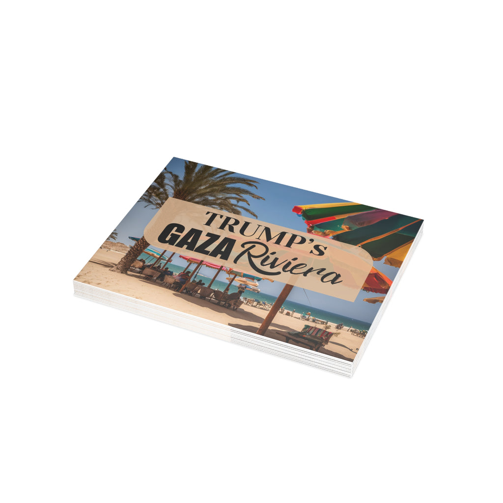 Trump’s Gaza Riviera Design Postcard Bundles with Envelopes
