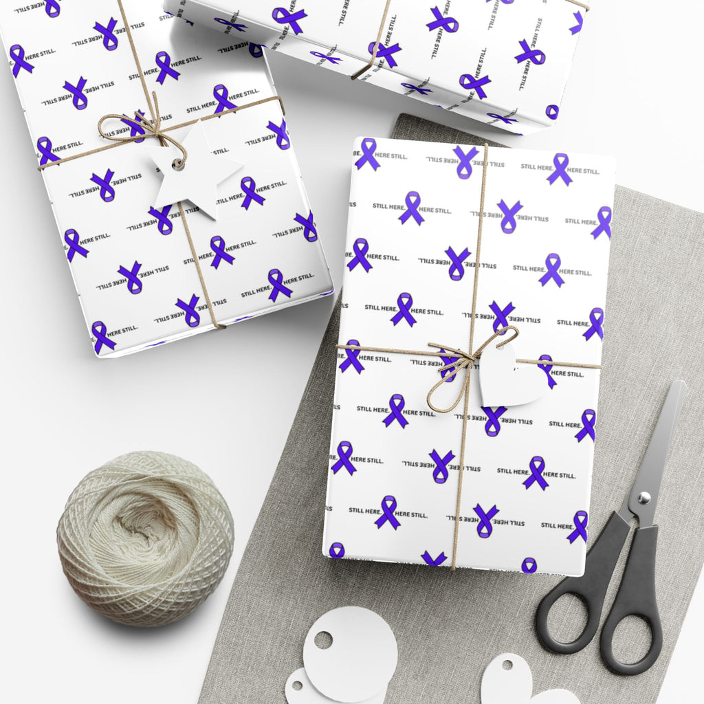 Still Here. Here Still. Gift Wrap Paper (Epilepsy Awareness)