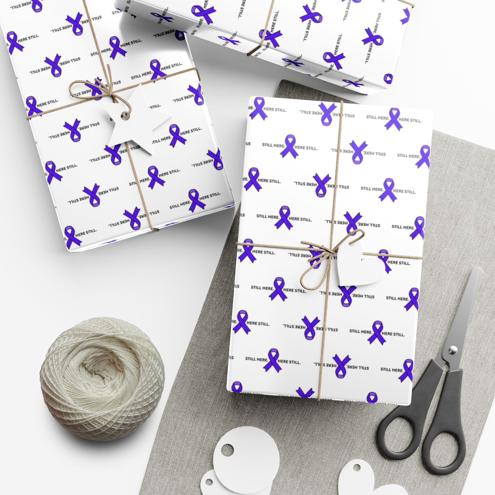Still Here. Here Still. Gift Wrap Paper (Epilepsy Awareness)