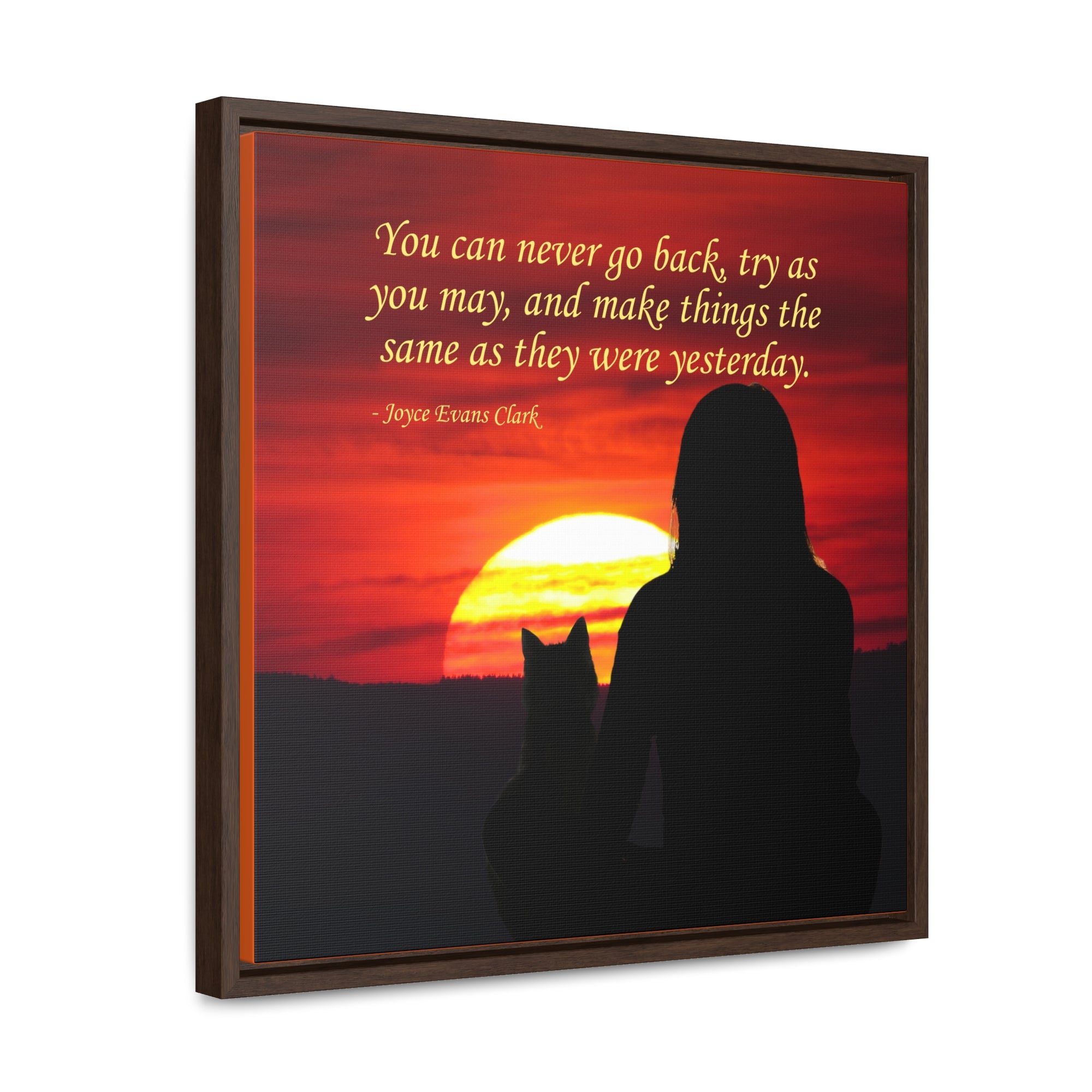 Try As You May Gallery Canvas Wraps, Square Frame