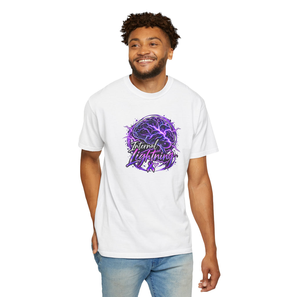 Internal Lightning Epilepsy Awareness Garment-Dyed T-Shirt