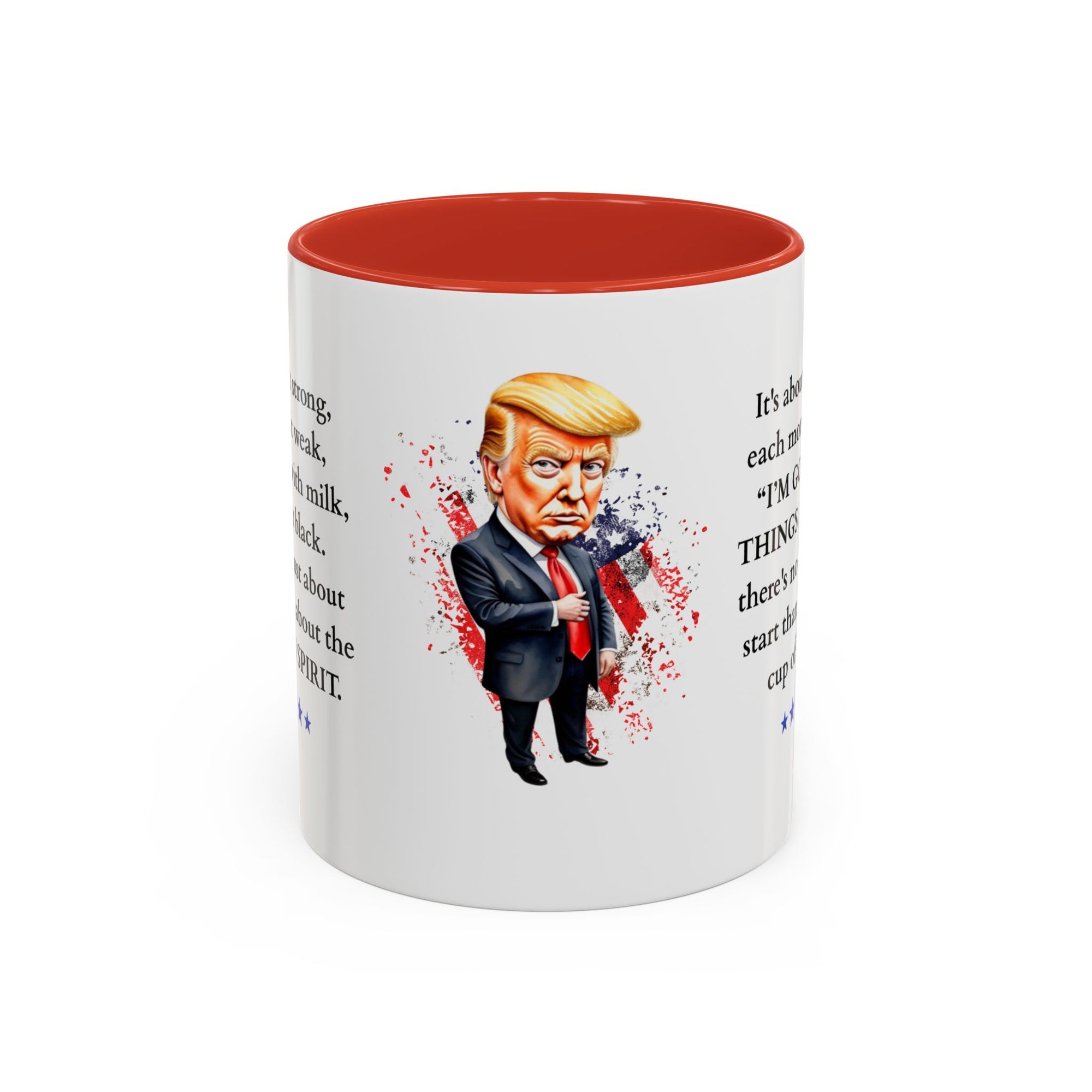 Donald Trump Motivational Coffee Mug: Mocha Inspiration