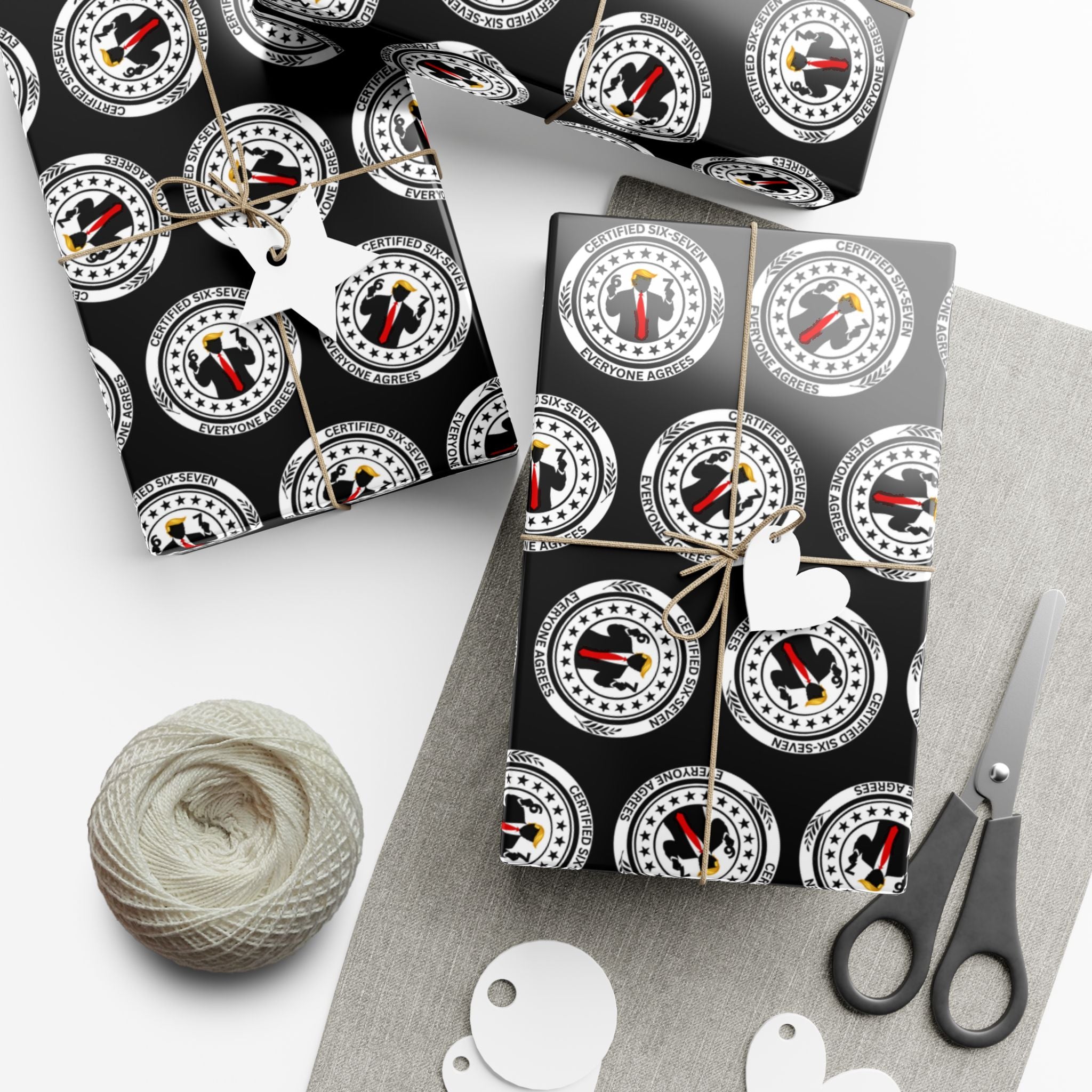 Certified Six-Seven Gift Wrap Paper (Political Parody)