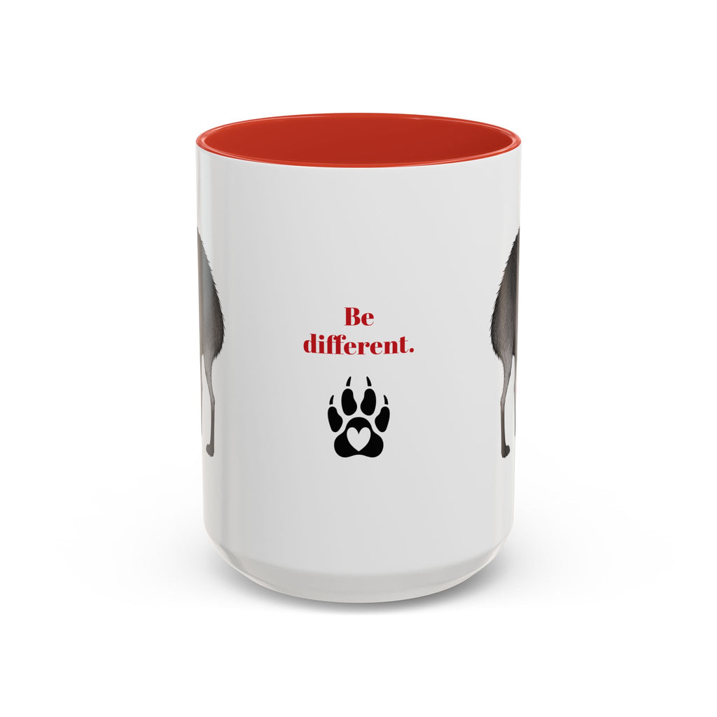 Jimothy “Be Different” Raccoon Mug
