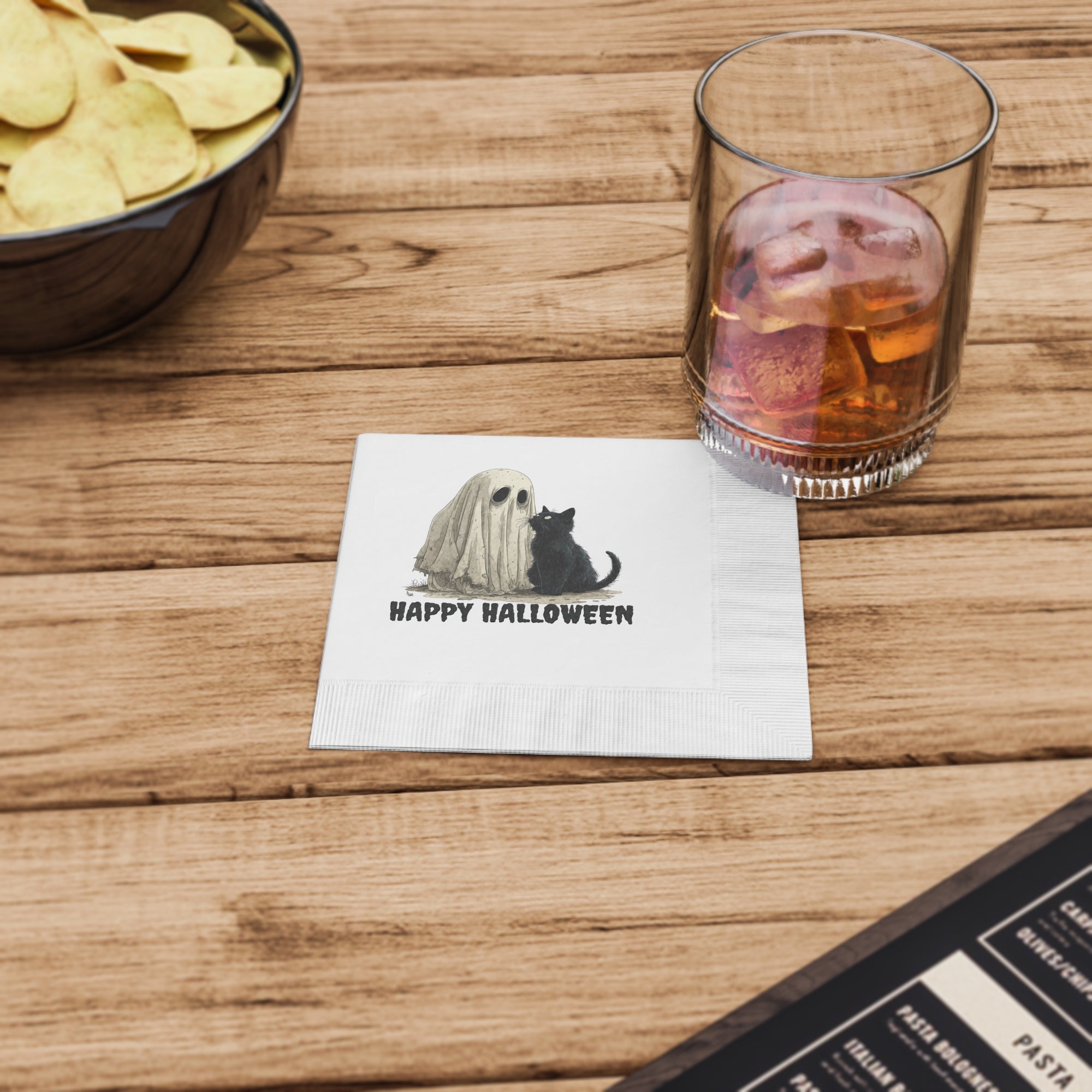 Halloween-themed Party Napkins, Spooky Decor