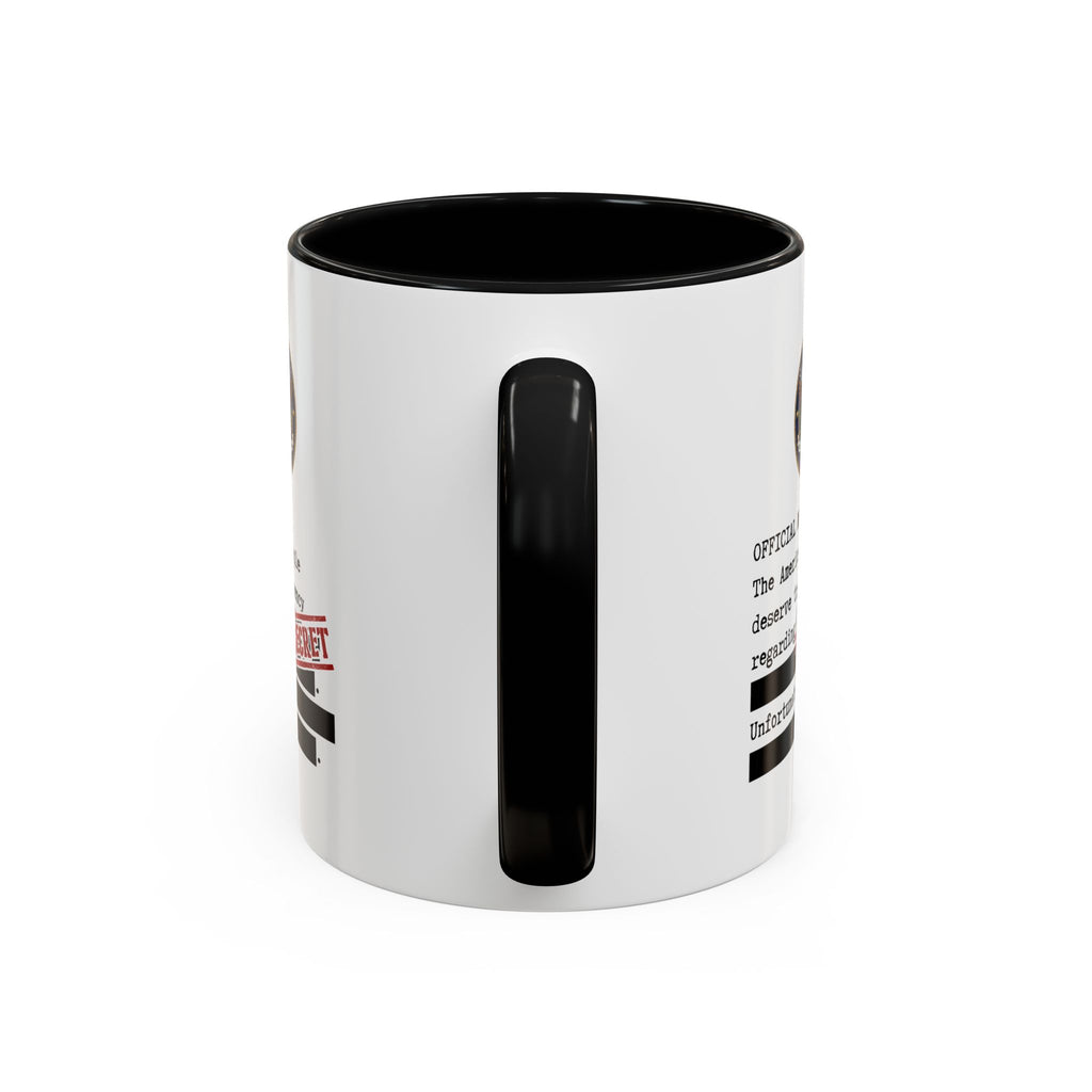 Official Memo Top Secret Coffee Mug – Political Satire Two-Tone Mug