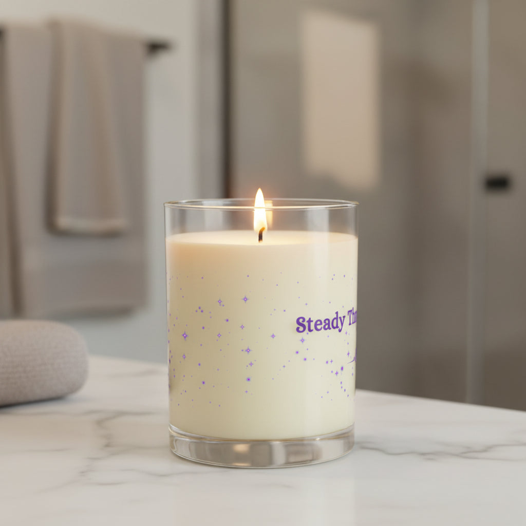 Steady Through the Flicker Candle – Neurostrong Epilepsy Awareness Soy Candle