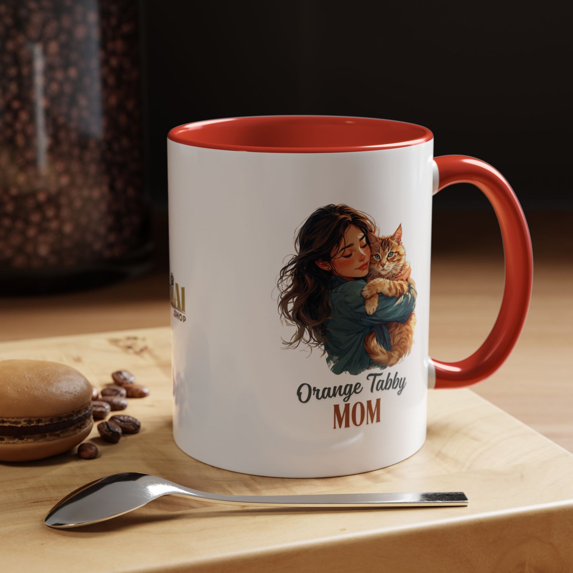 Charming Orange Tabby Mom Coffee Mug – Perfect Gift for Cat Lovers