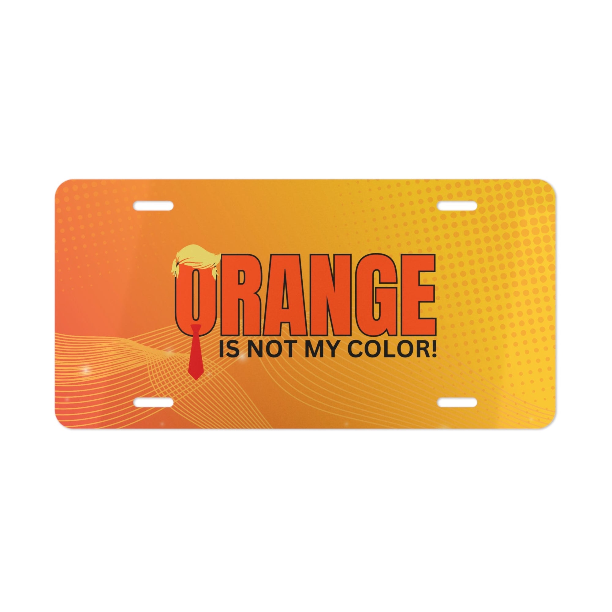 Whimsical Vanity Plate - 'Orange Is Not My Color!' Printify