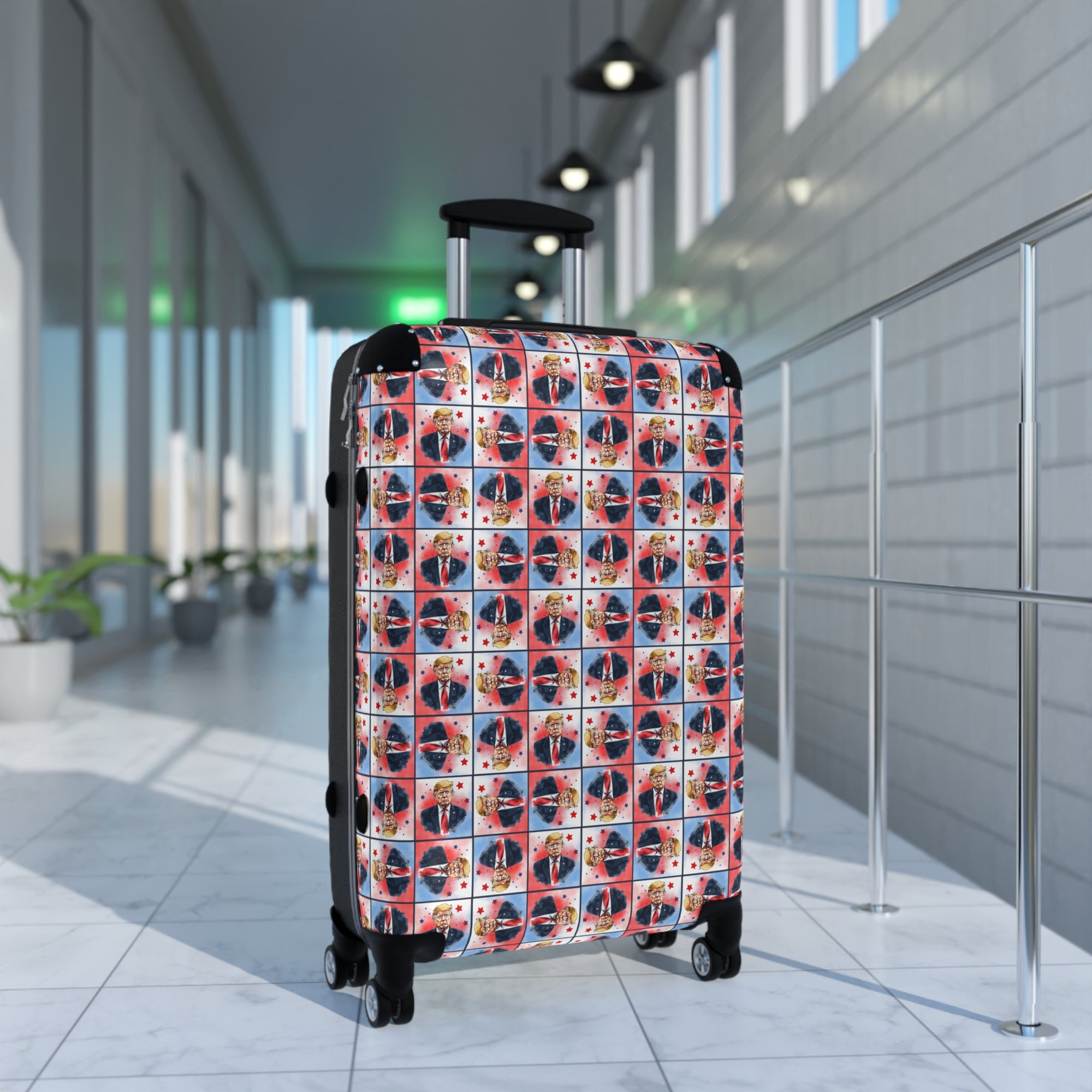 Colorful Trump Travel Suitcase