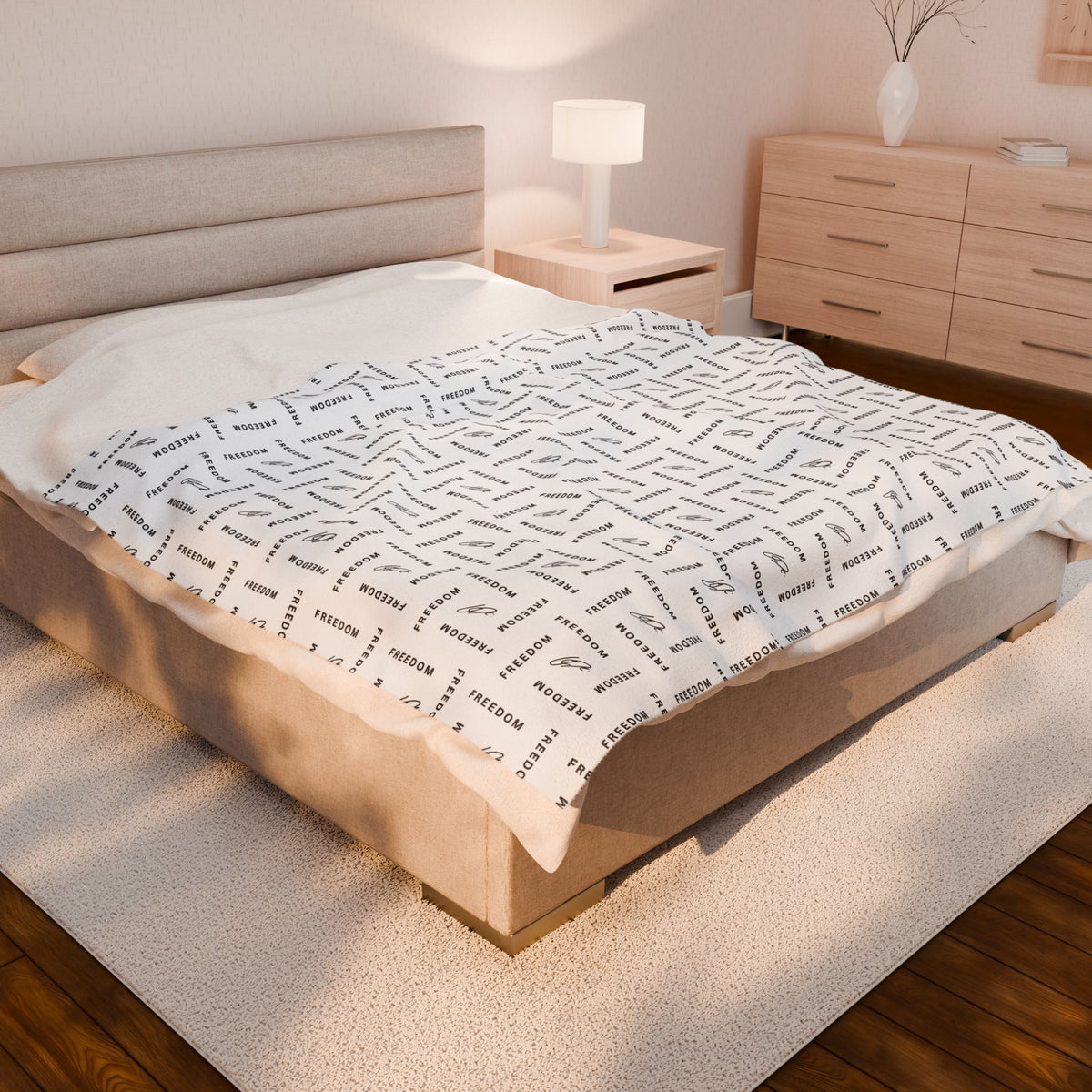 Freedom Velveteen Plush Blanket for Cozy Living