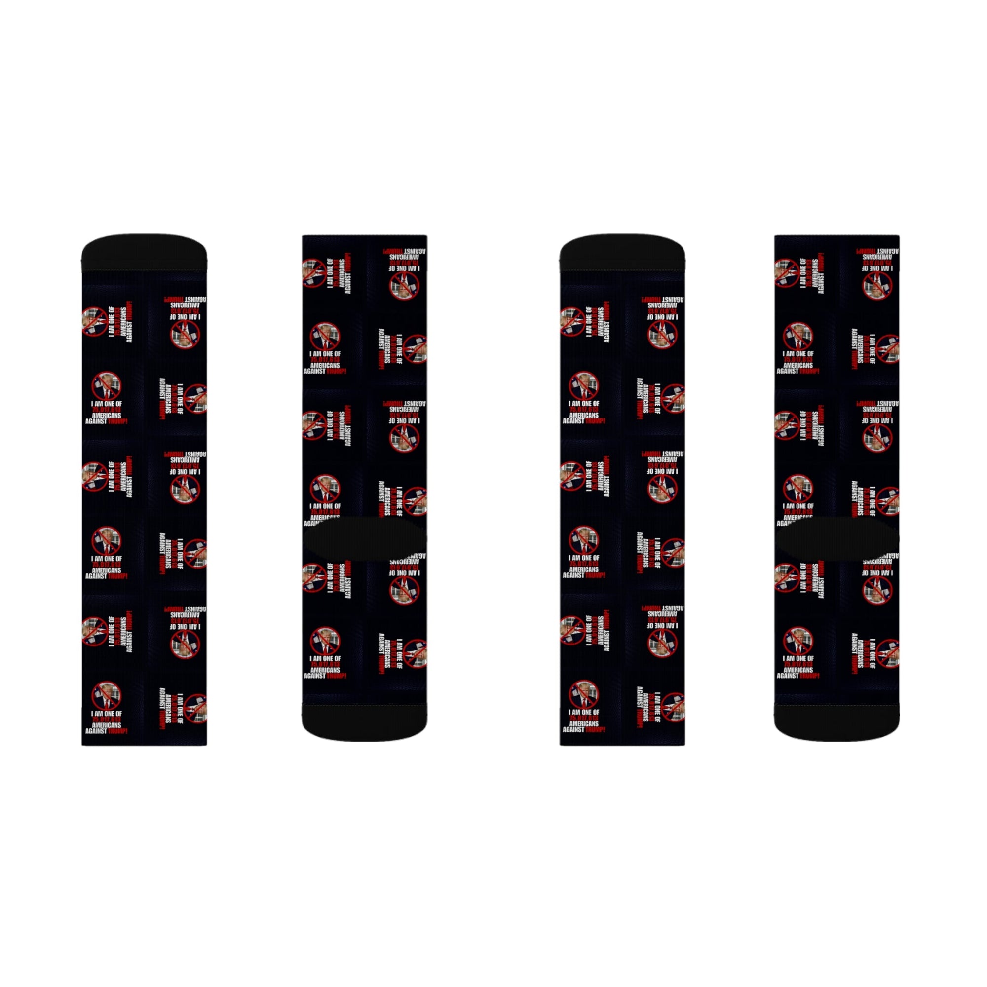 Sublimation Socks - Americans Against Trump Design Printify