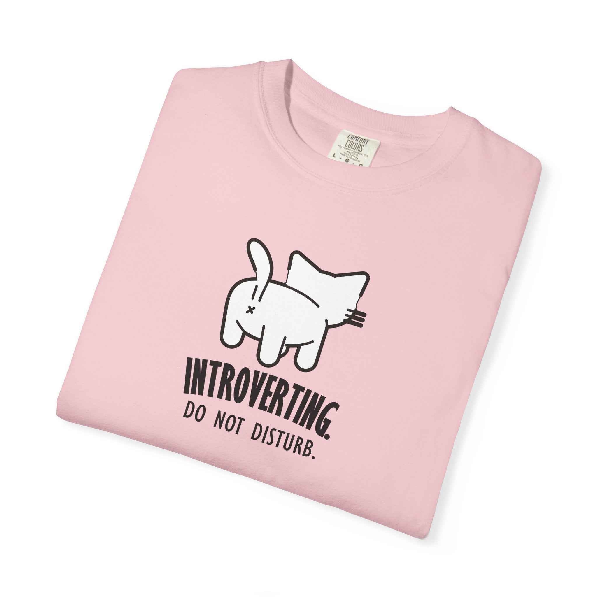 Introverting. Do Not Disturb. Unisex Cat T-Shirt