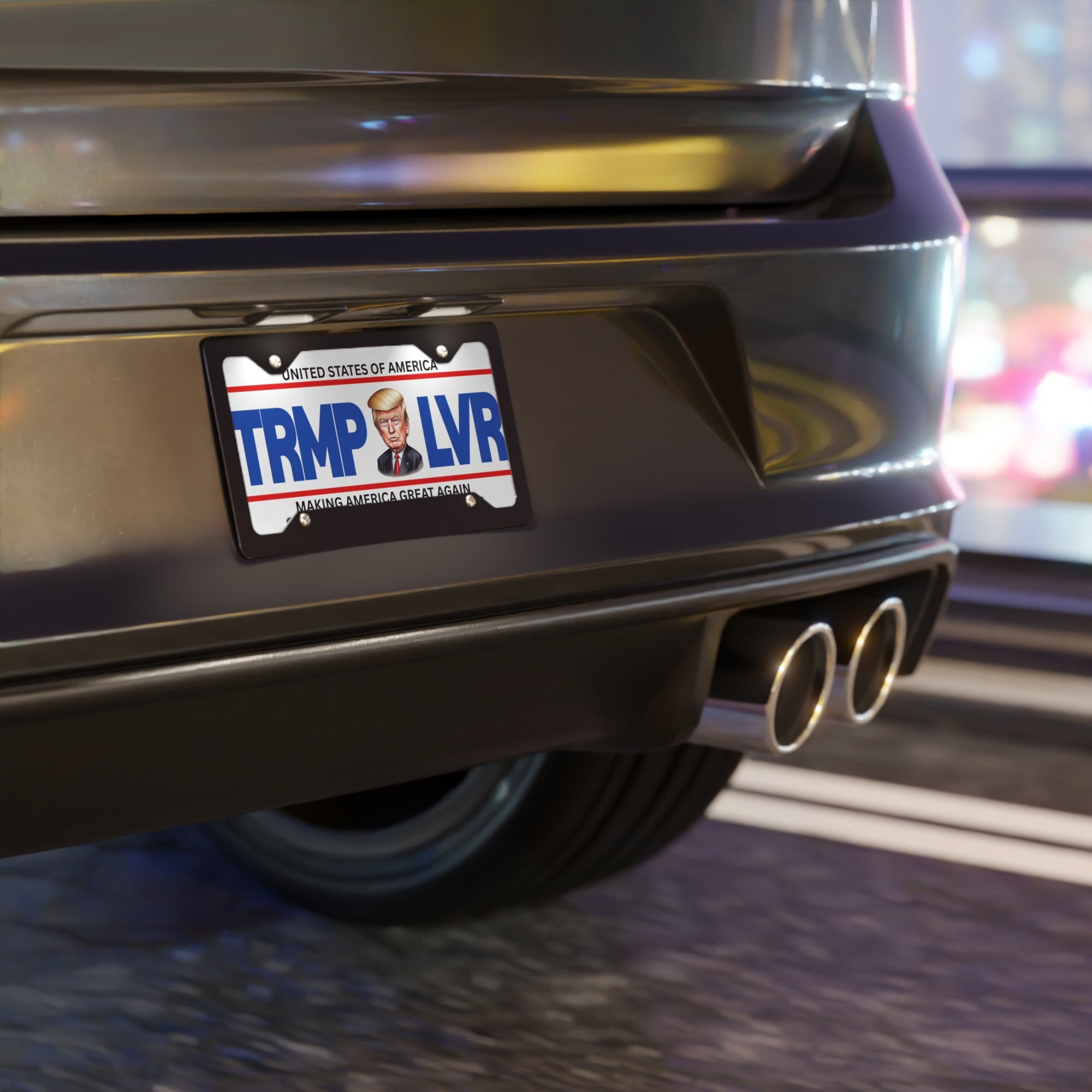 Trump Lover Vanity Plate, MAGA Merchandise