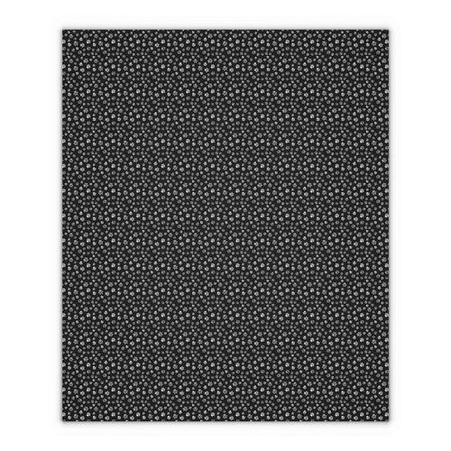 Black Paws Gift Wrapping Paper Sheets, 1pc