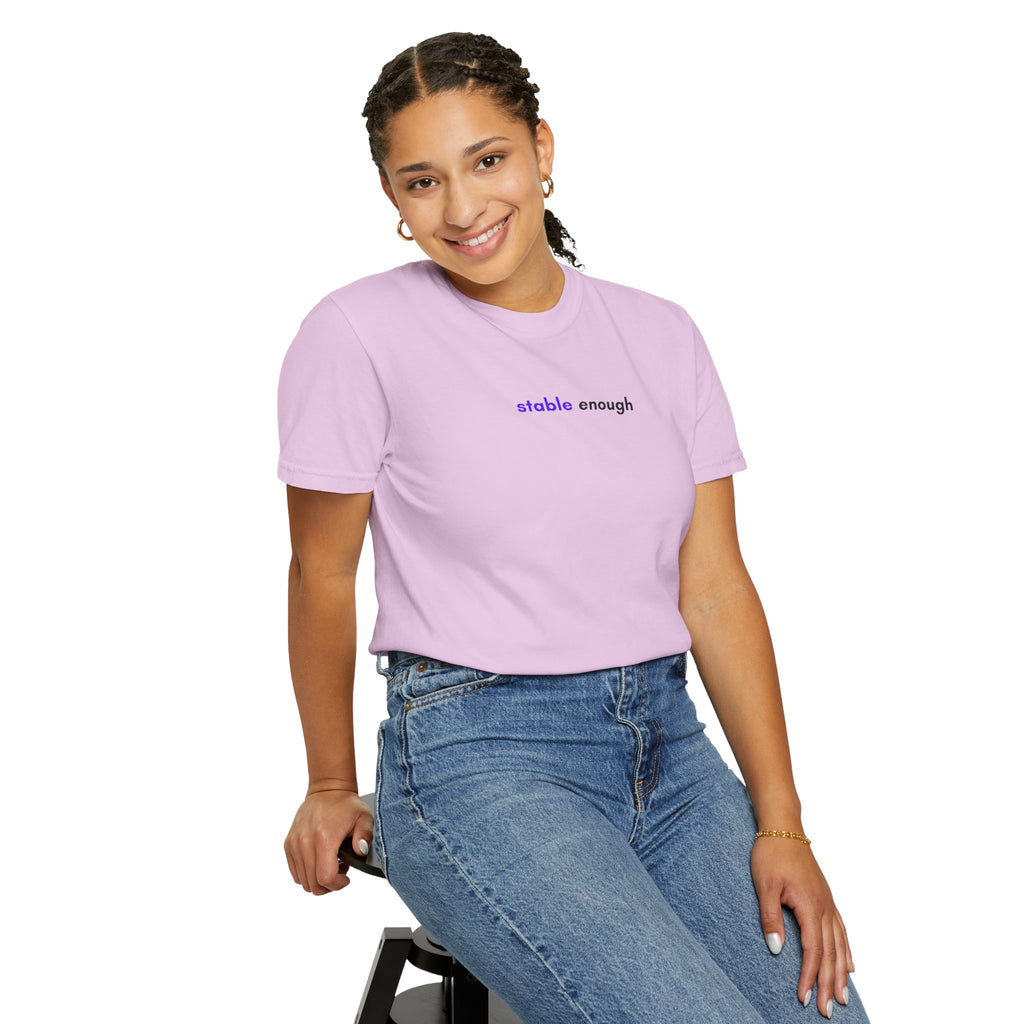 Stable Enough Epilepsy Awareness T-Shirt | Minimal Awareness Tee