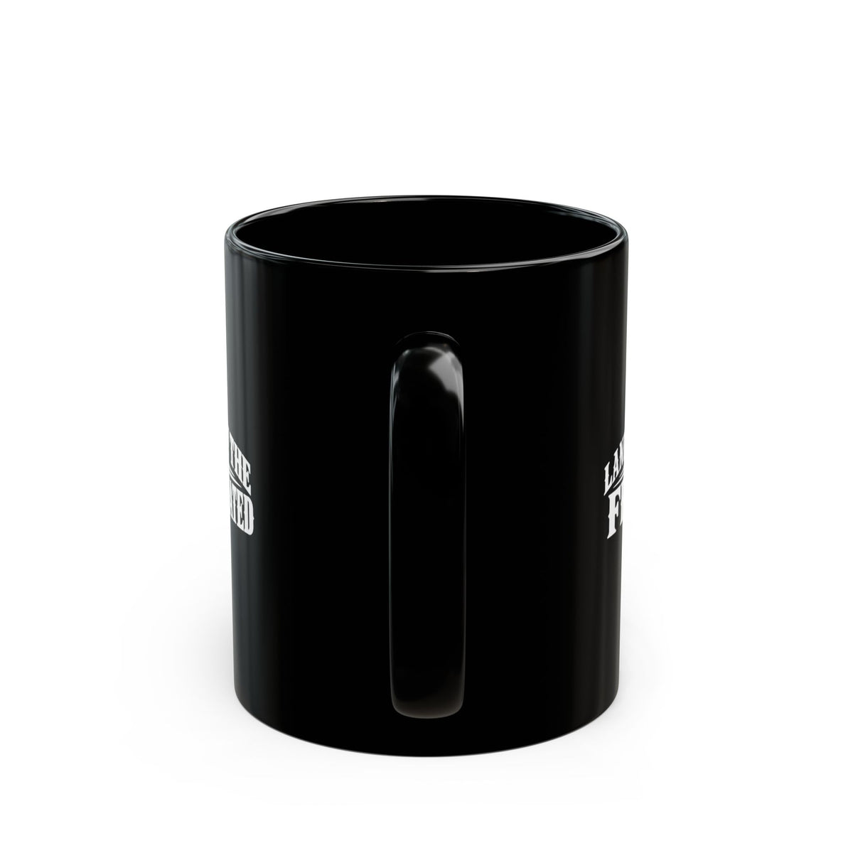 Home of the Opinionated Black Ceramic Mug | Funny Political Humor Coffee Cup | 11 oz & 15 oz