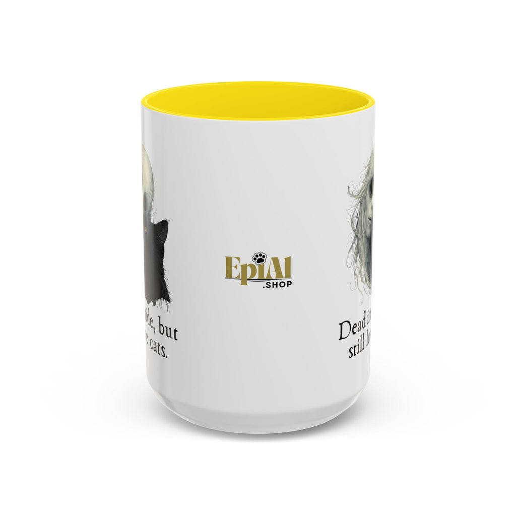 Spooky Dead Inside Cat Lover Coffee Mug