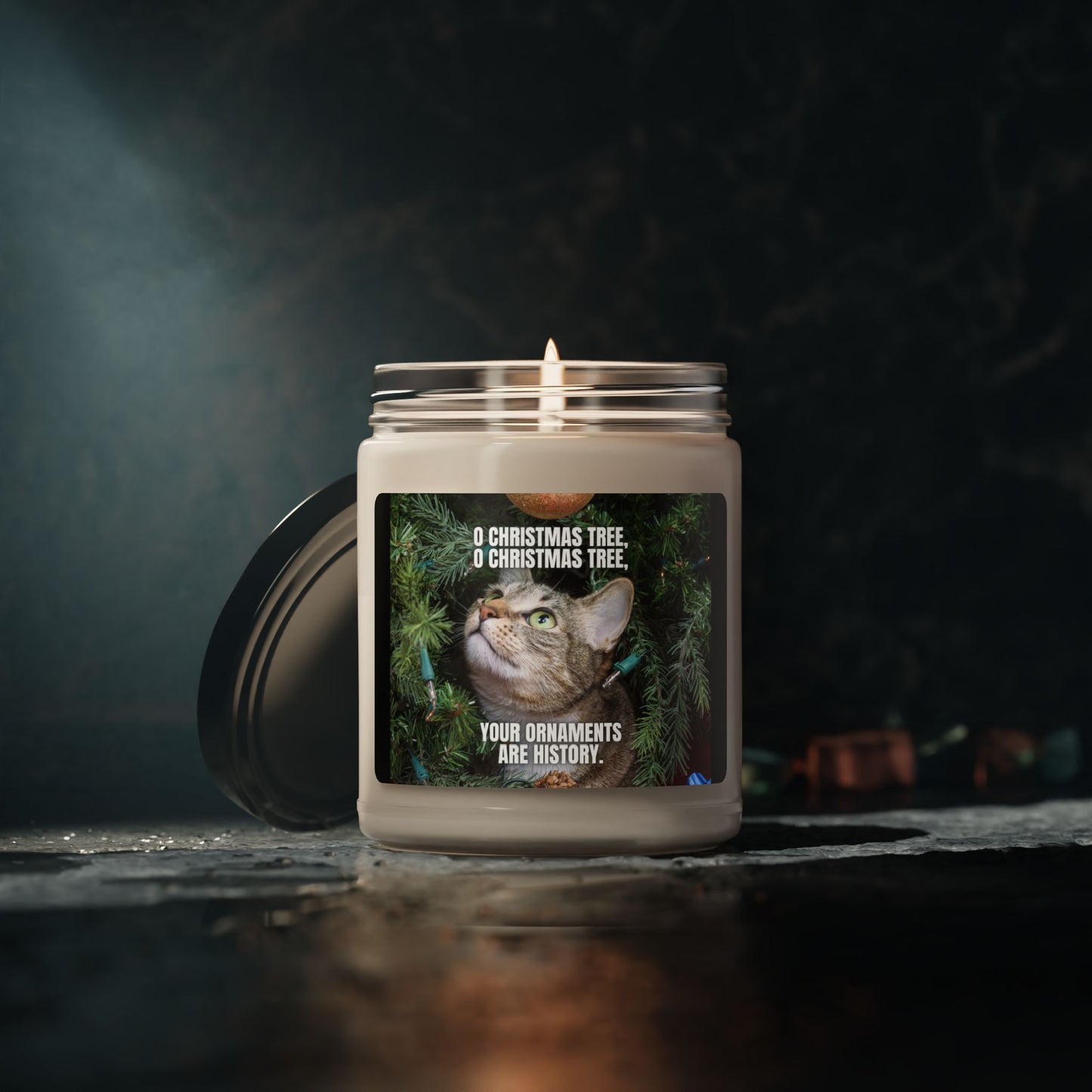O Christmas Tree Scented Soy Candle, 9oz