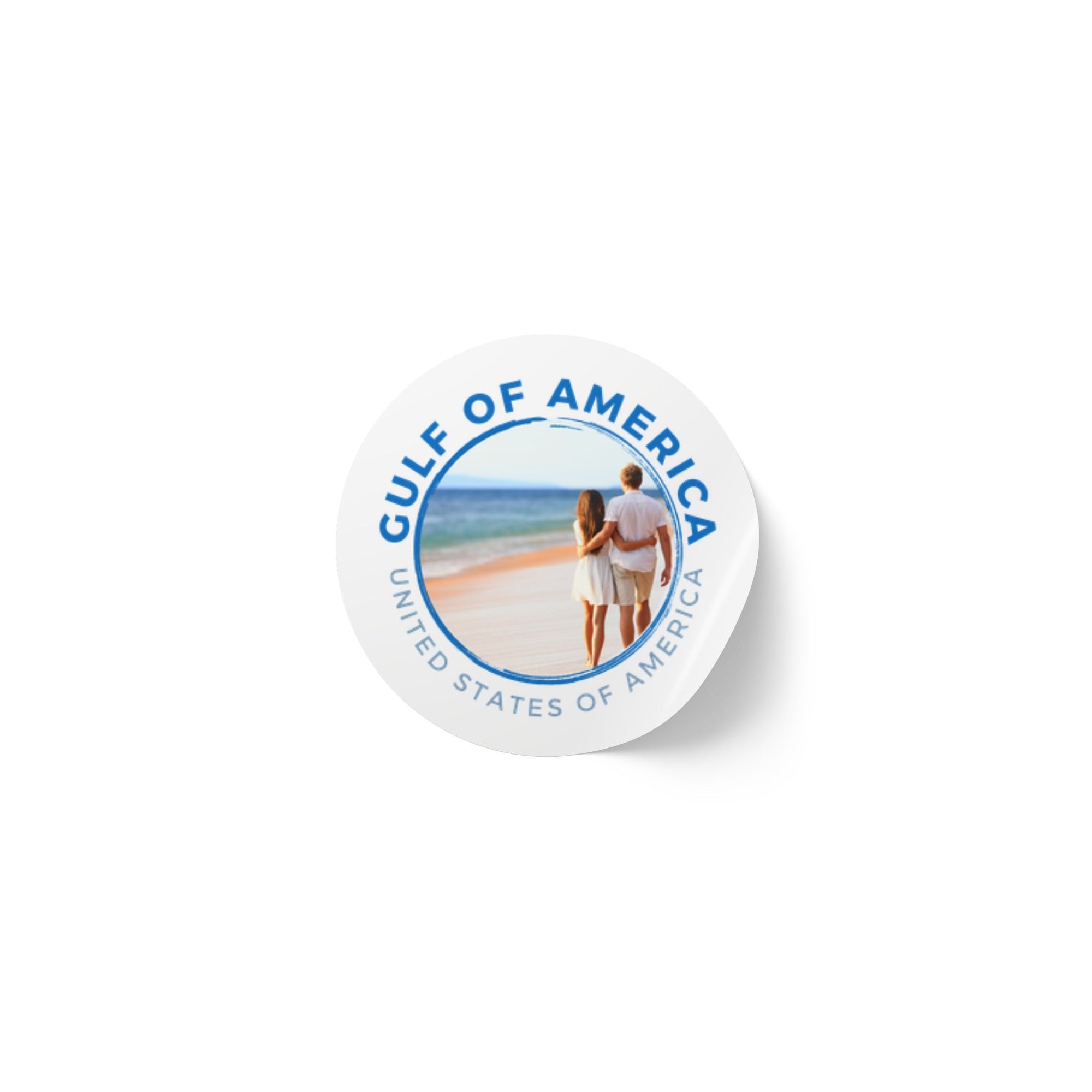 American Gulf Round Sticker Labels