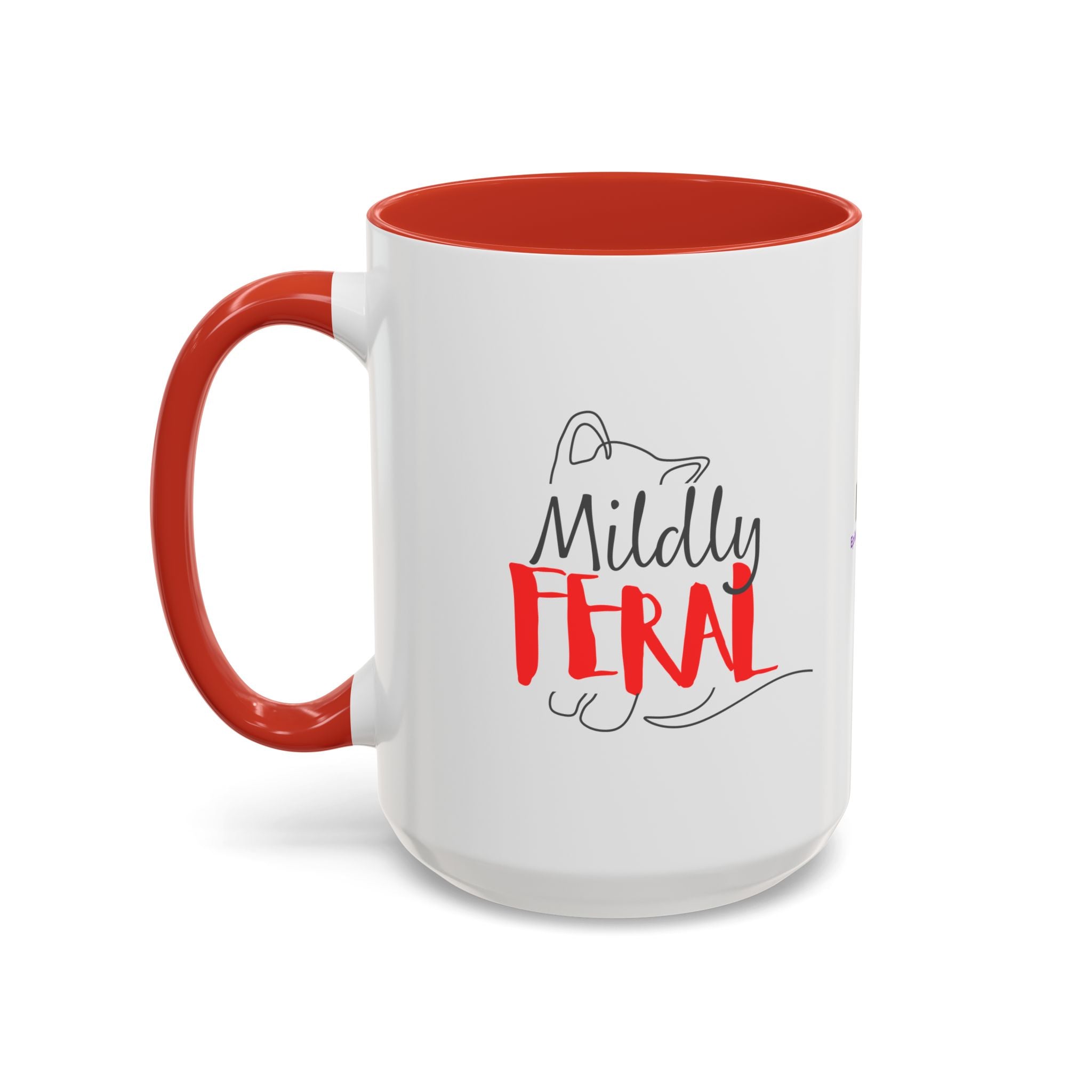 Mildly Feral Accent Mug — Morning Mood, Accurately Labeled