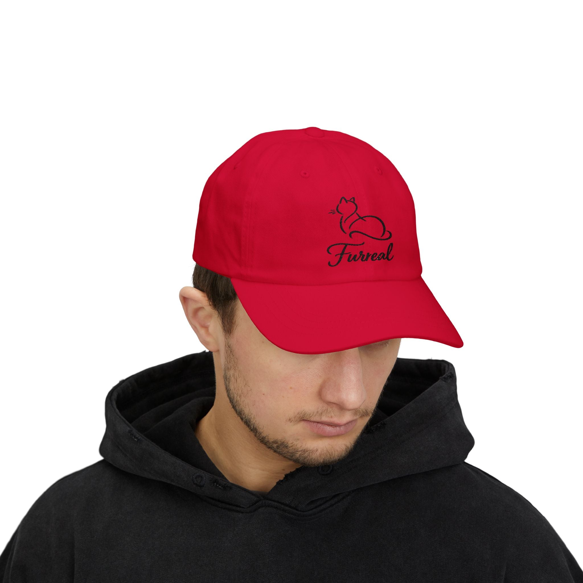 Furreal Dad Hat – Minimal Cat Lover Baseball Cap