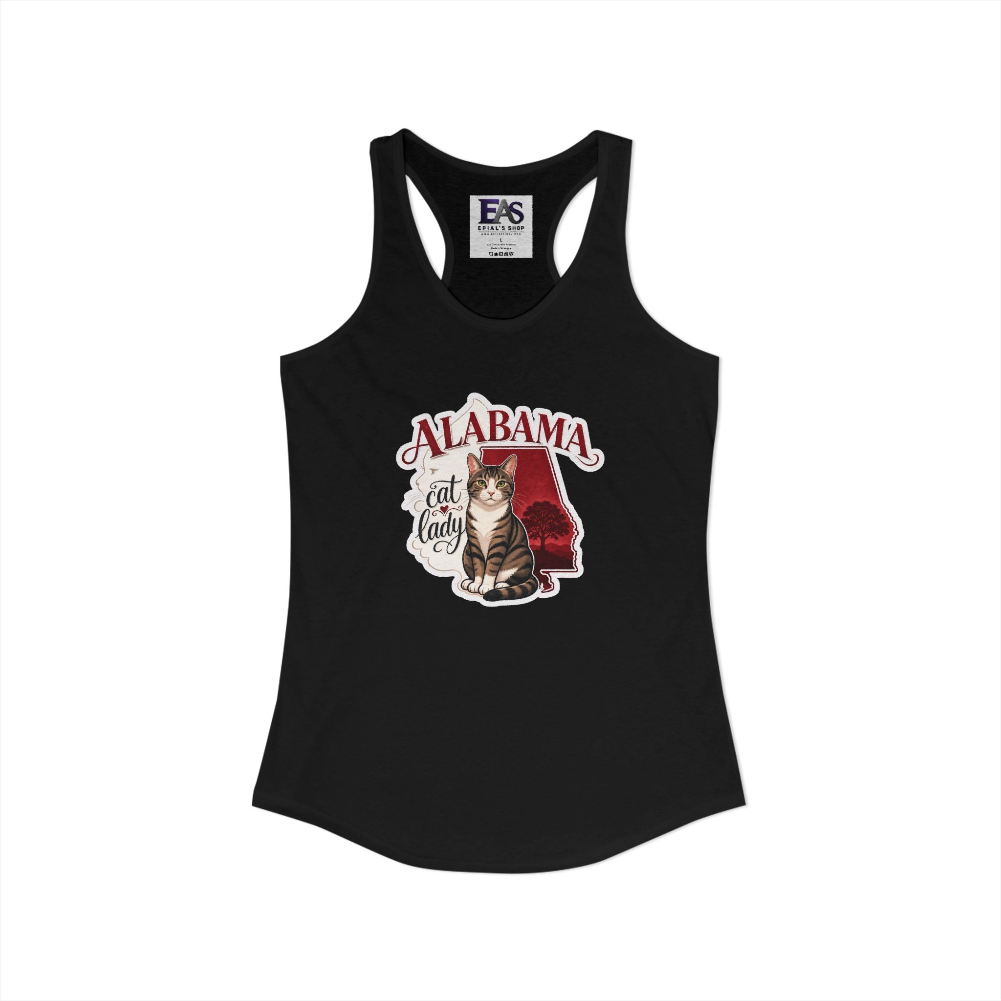 Alabama Cat Lady Women’s Racerback Tank Top