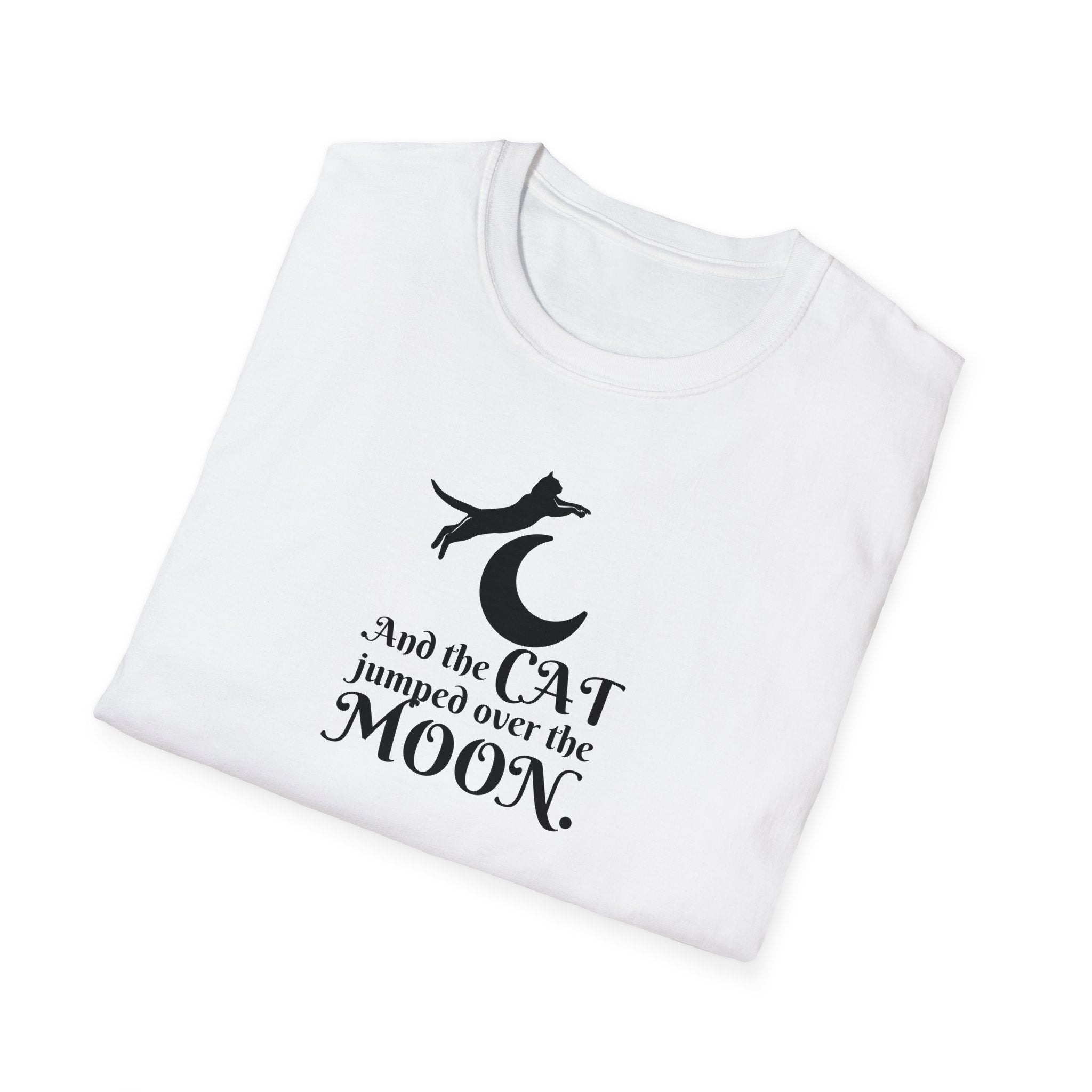 Cat Jumped Over the Moon Unisex Softstyle T-Shirt - EpiAl's Shop