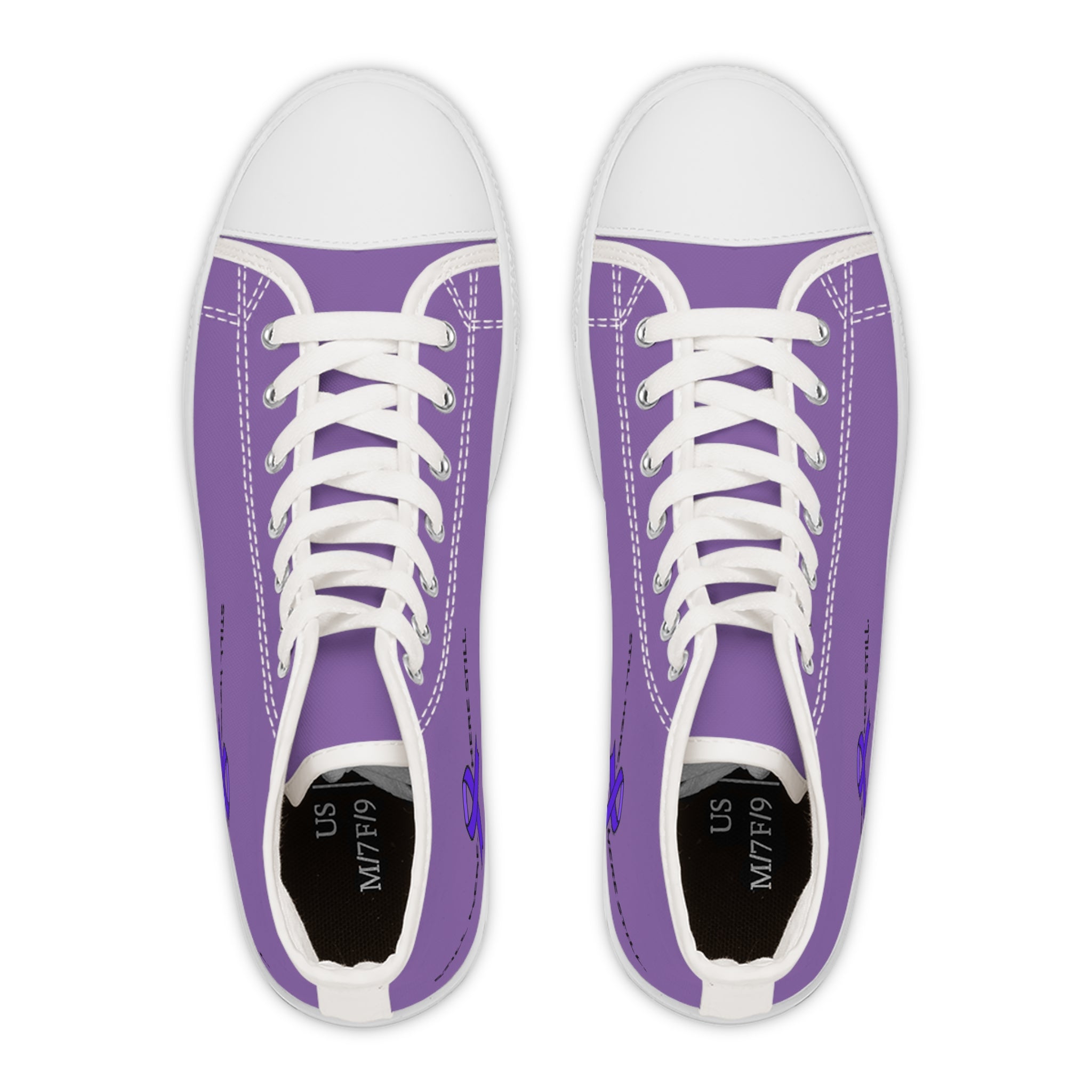 Still Here. Here Still. Women’s High-Top Sneakers – Epilepsy Awareness