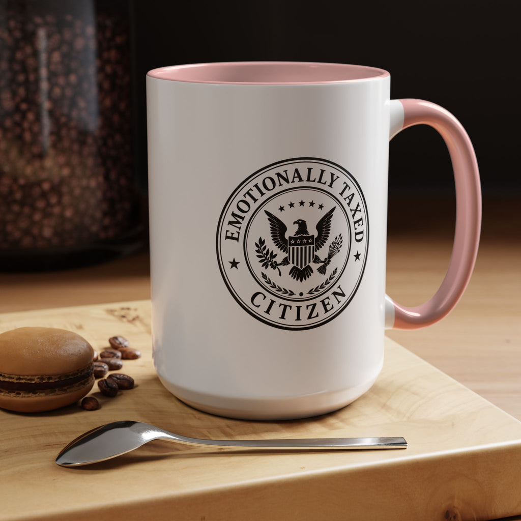 Emotionally Taxed Citizen Accent Mug | Existential Office Mug