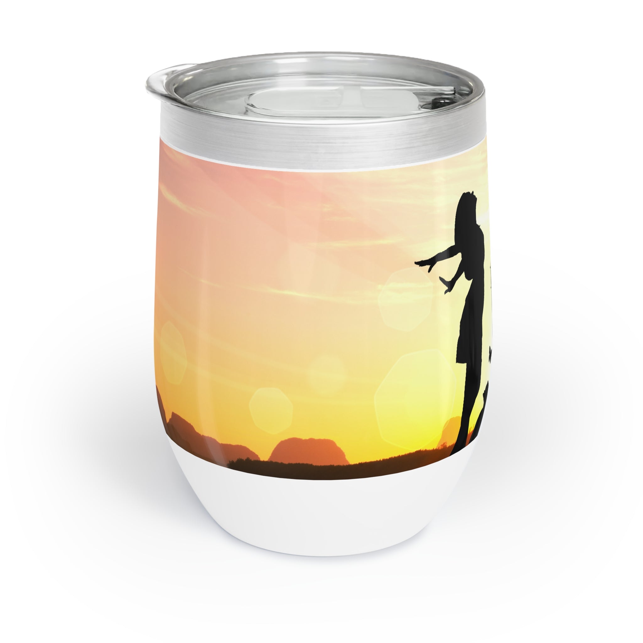 Photo depicting the ​Look Up Chill Wine Tumbler from EpiAl's Shop.