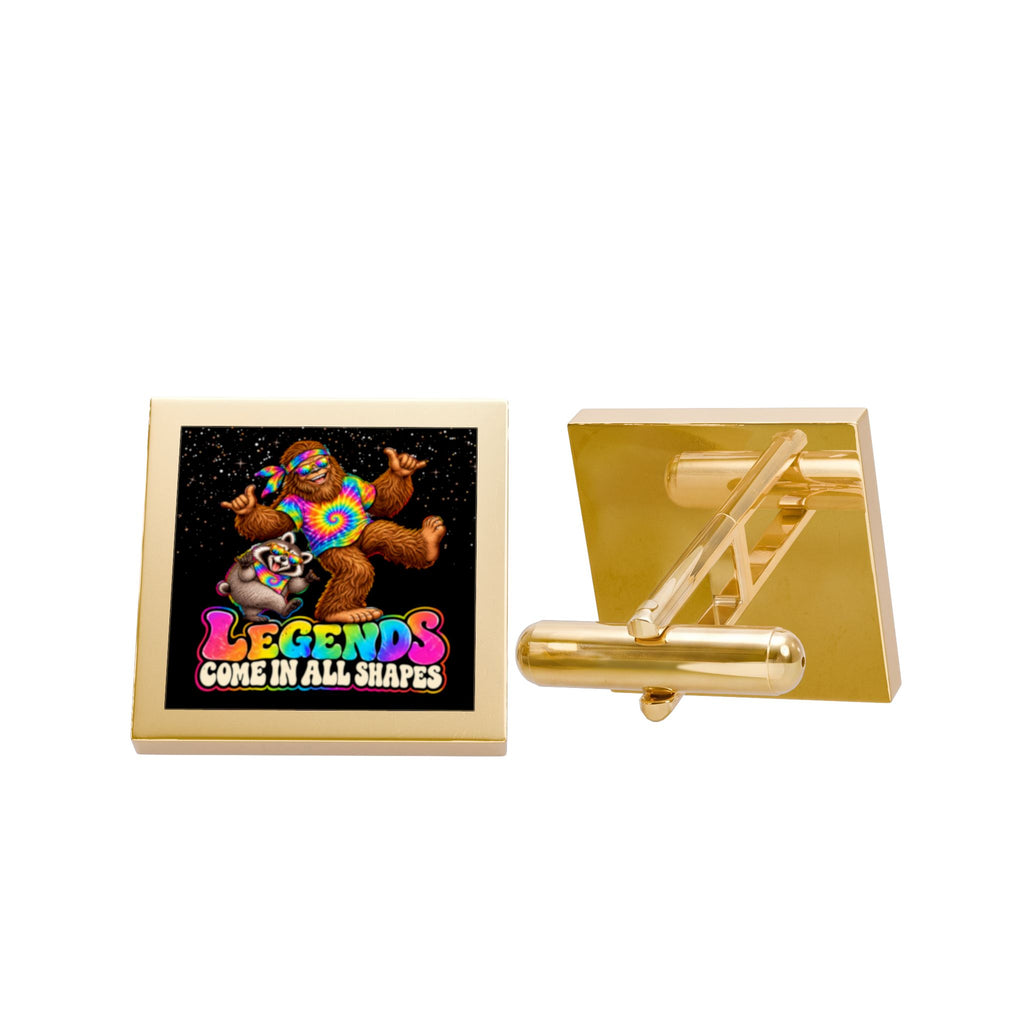 Legends Come in All Shapes | Bigfoot & Jimothy Gold-Tone Cufflinks