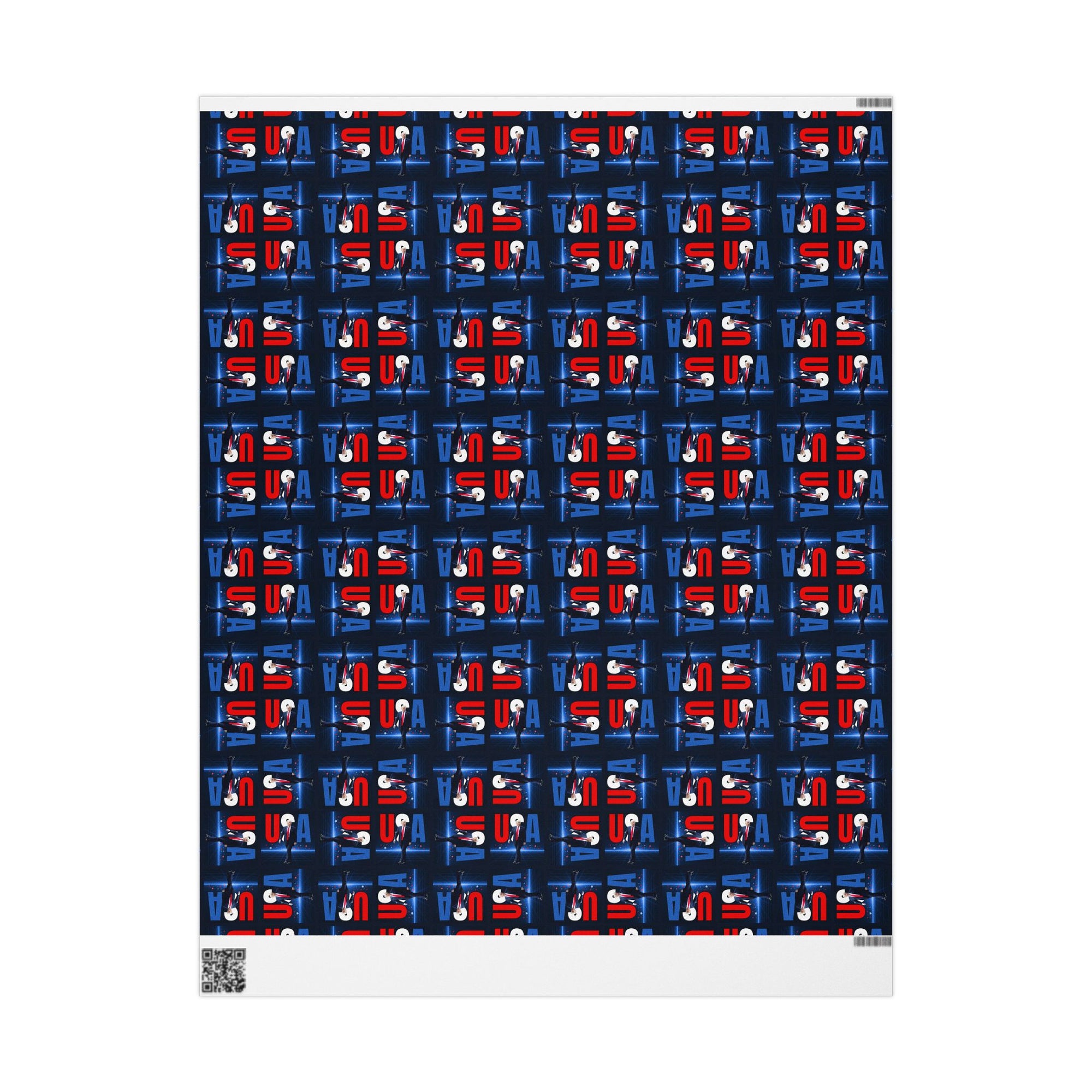 Patriotic USA Wrapping Paper for Celebrations and Holidays