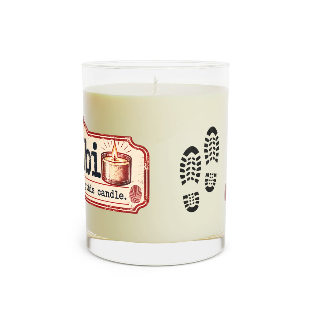The Alibi Scented Candle | True Crime Humor | 2-Wick Soy Wax Candle